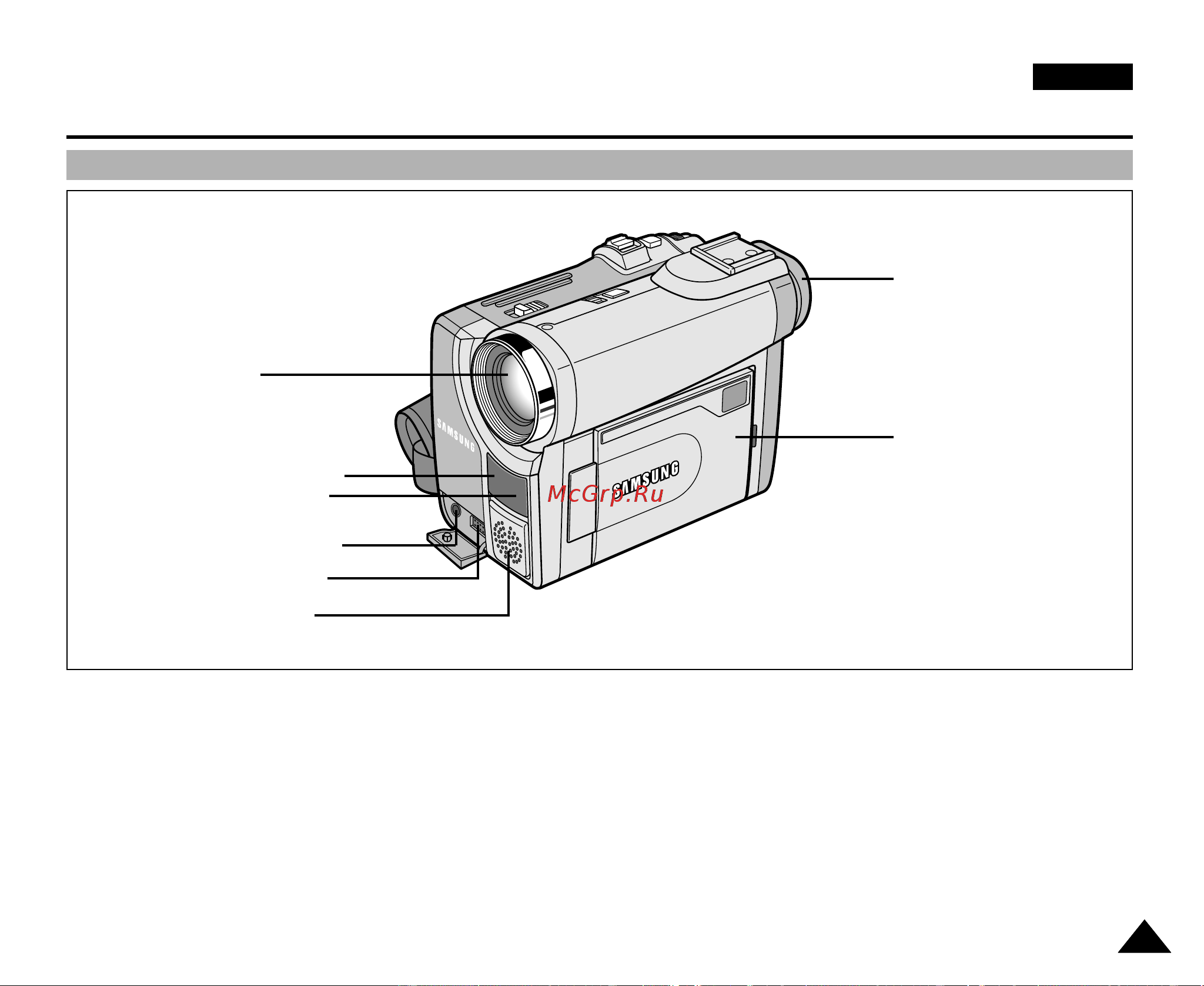 Samsung VP-D33(i) [13/107] Знакомство с видеокамерой