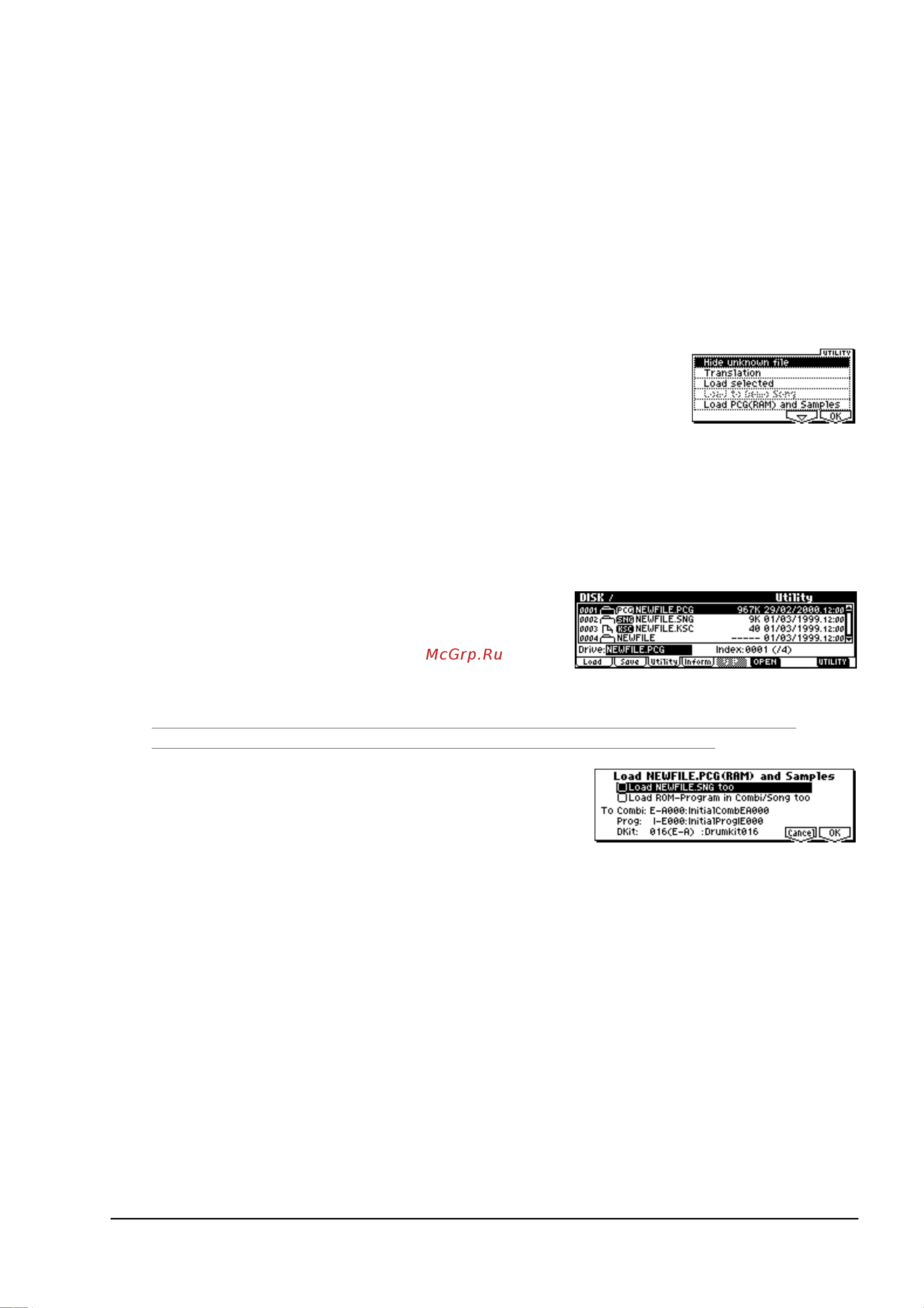 Korg TRITON-Rack [9/12] Load pcg ram and samples