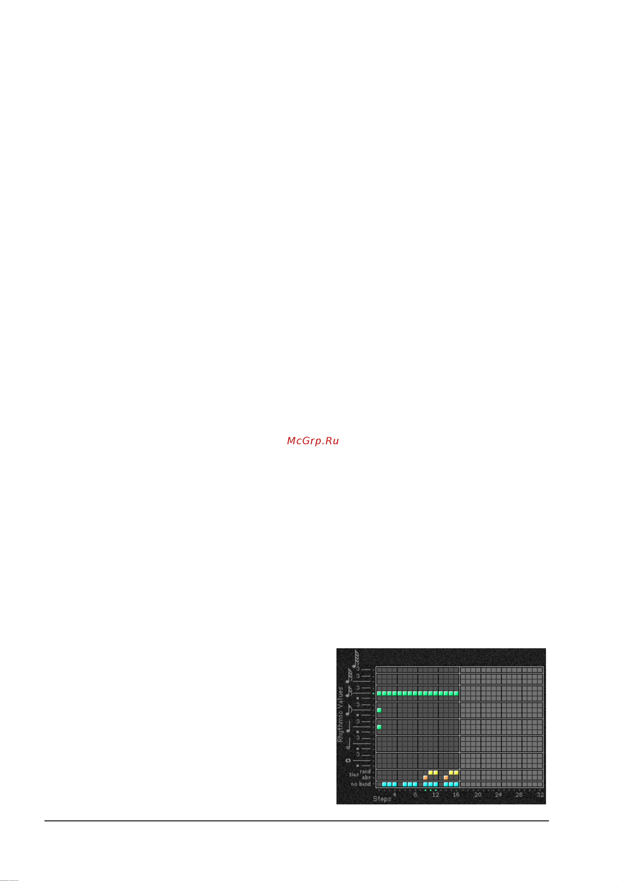 Korg OASYS [1086/1387] Сетка паттерна и ассоциативные параметры