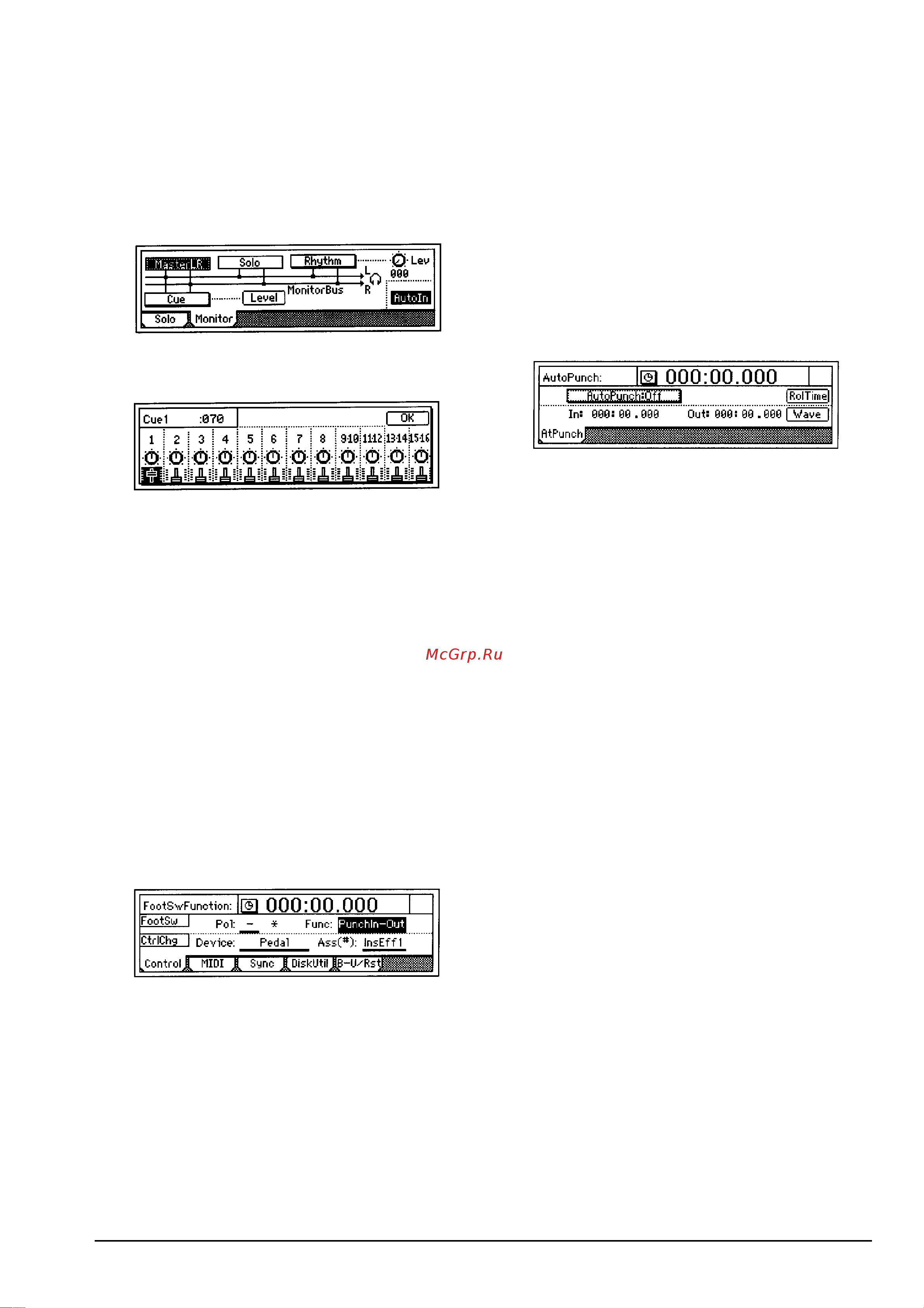 Korg D16 [11/67] Суммирование нескольких дорожек в од ну или две