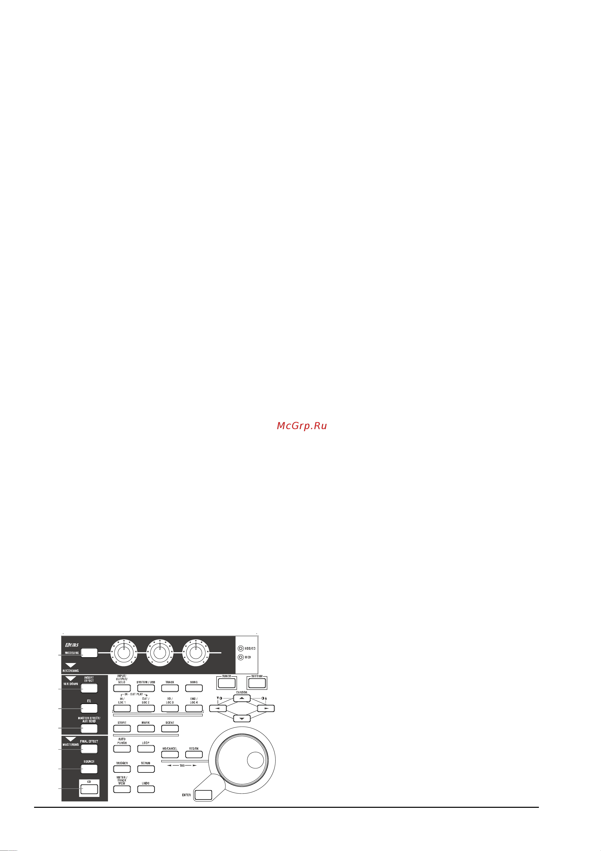 Korg D1200 [4/88] Кнопка stop
