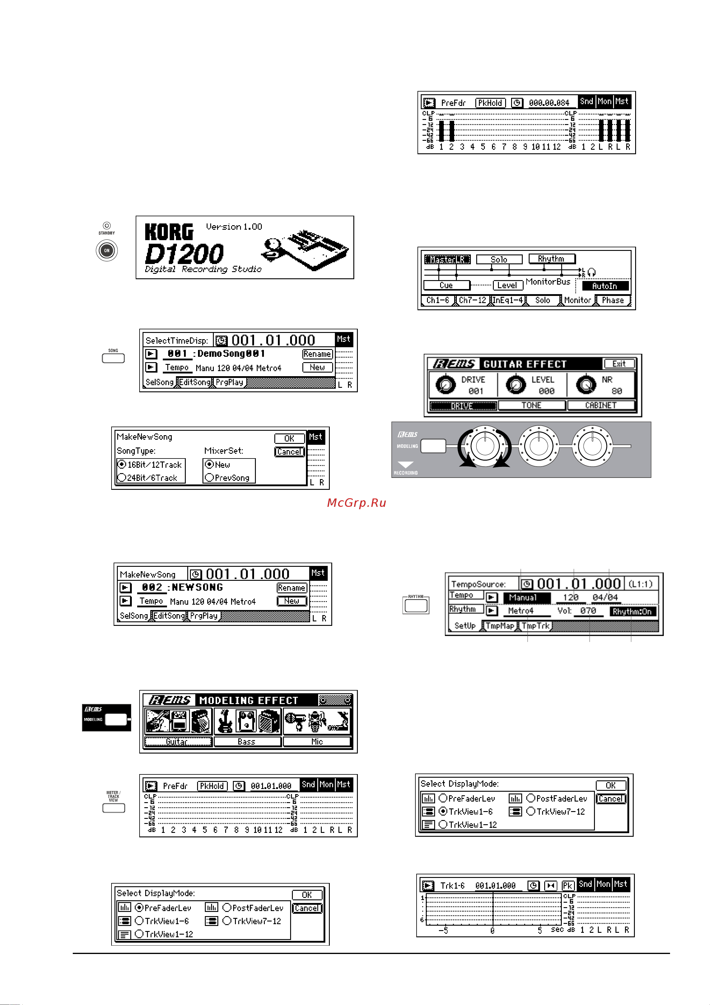Korg D1200 [9/88] Korg d1200 руководство пользователя 9