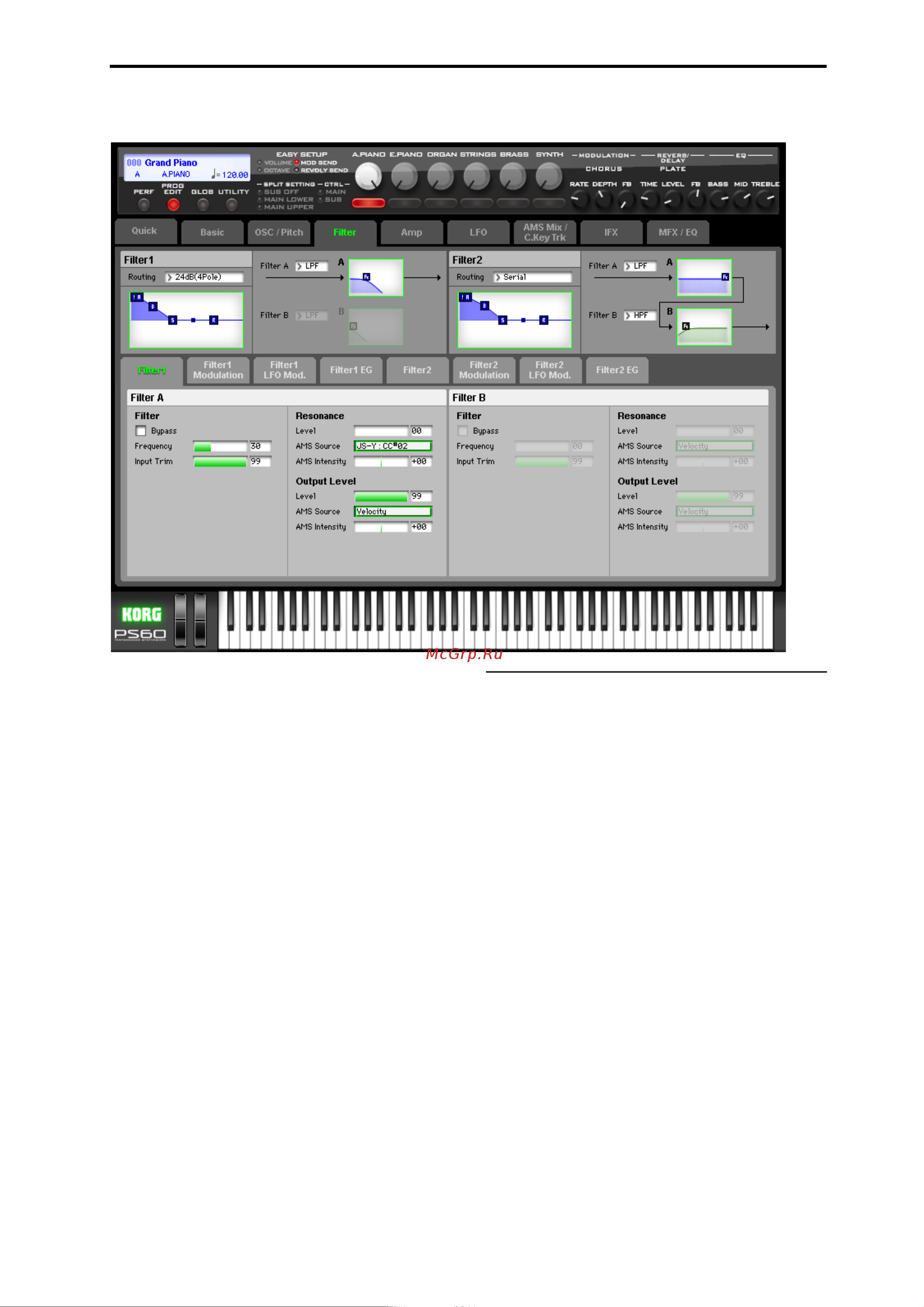 Korg PS60 [39/148] Filter