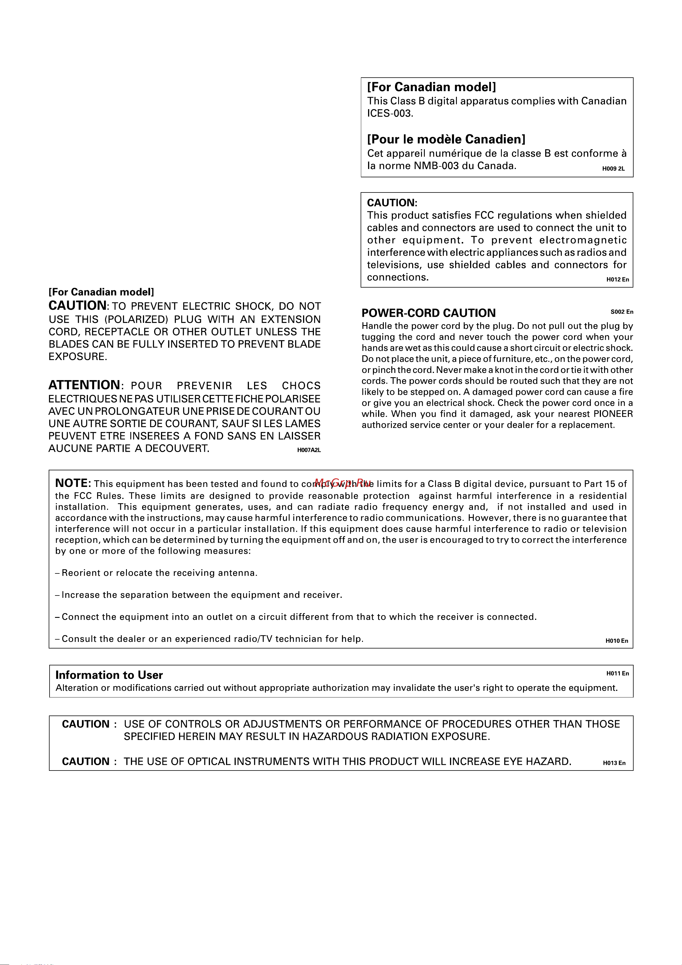 Pioneer CDJ-1000 [3/20] Important notice