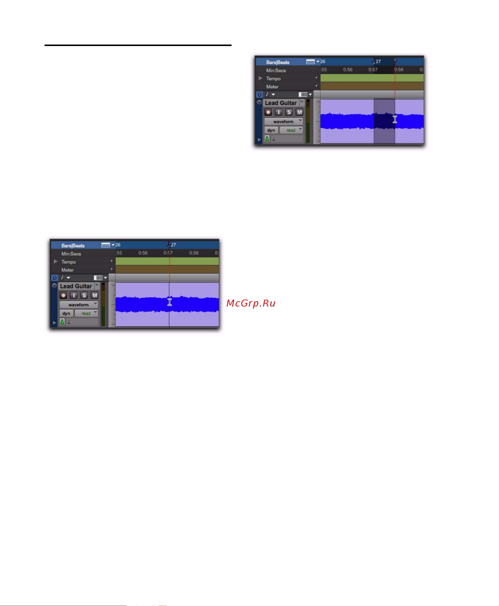 M-Audio Pro Tools Essential [482/1112] Using the selector tool