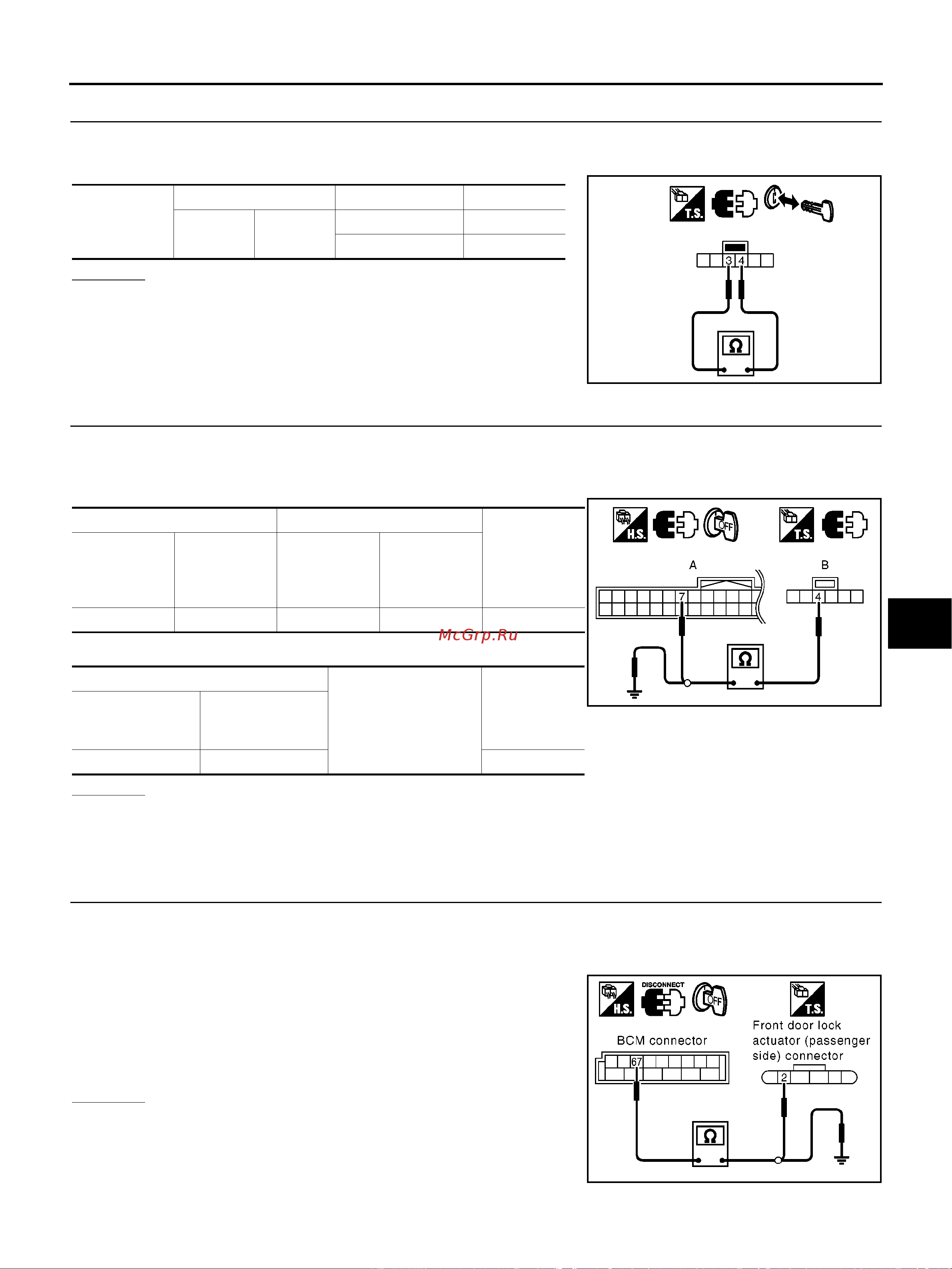 Nissan Note [41/238] Check door lock actuator circuit