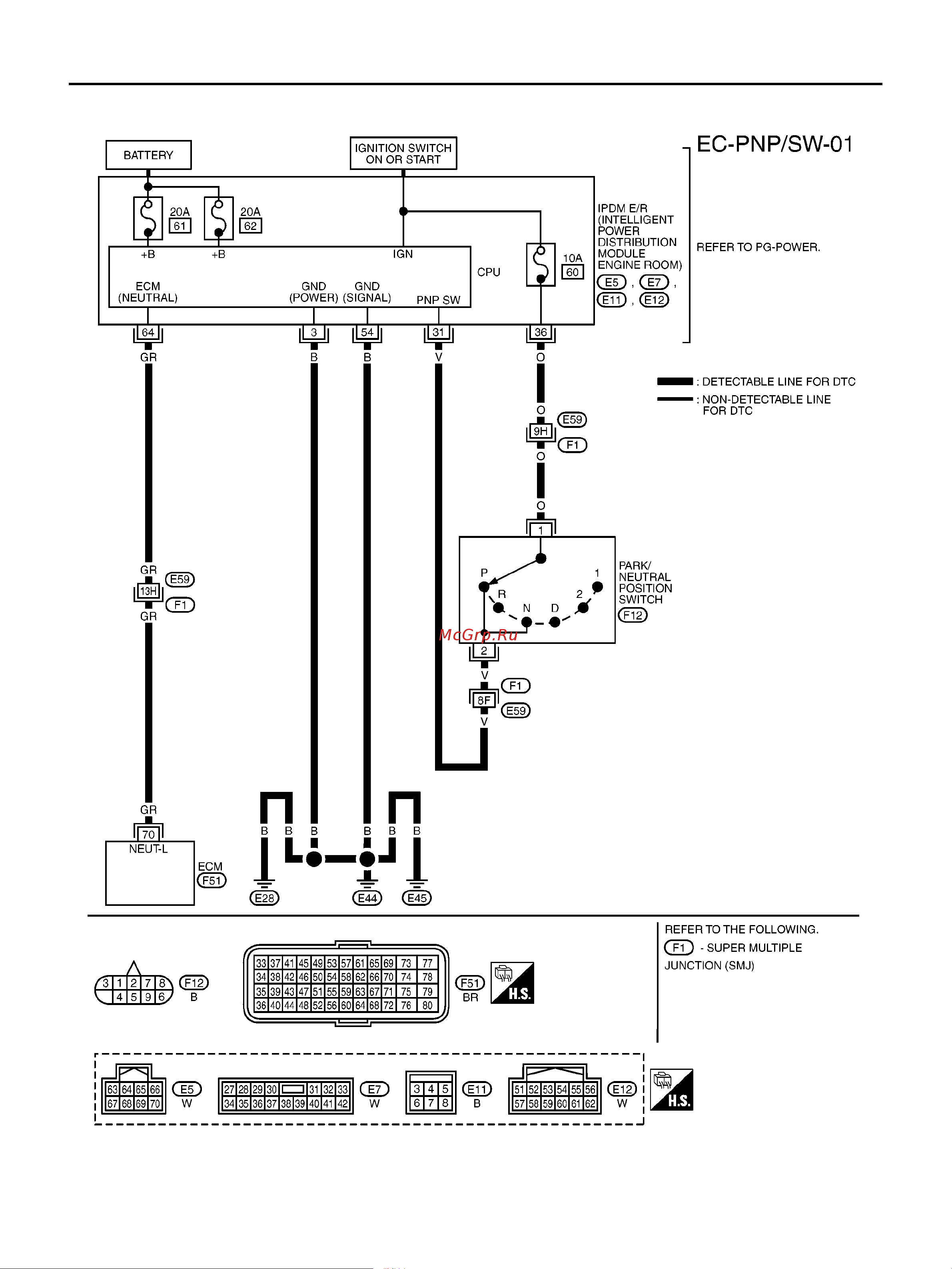 Nissan Note ENGINE CONTROL SYSTEM онлайн [1160/1872] 53283