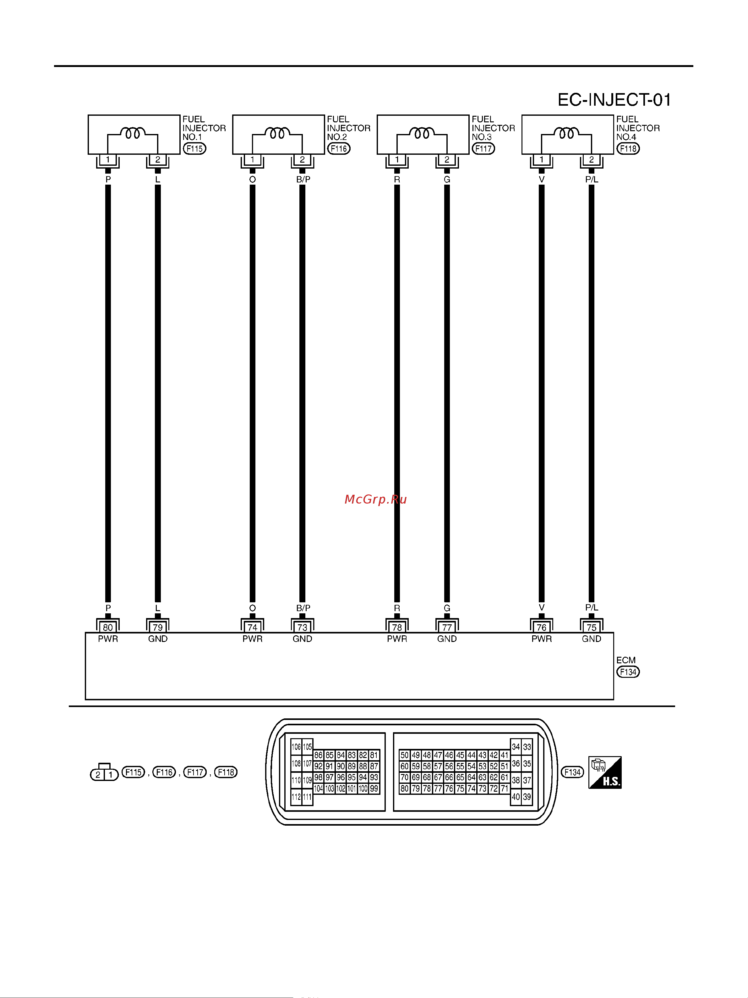 Nissan Note ENGINE CONTROL SYSTEM онлайн [1746/1872] 53283