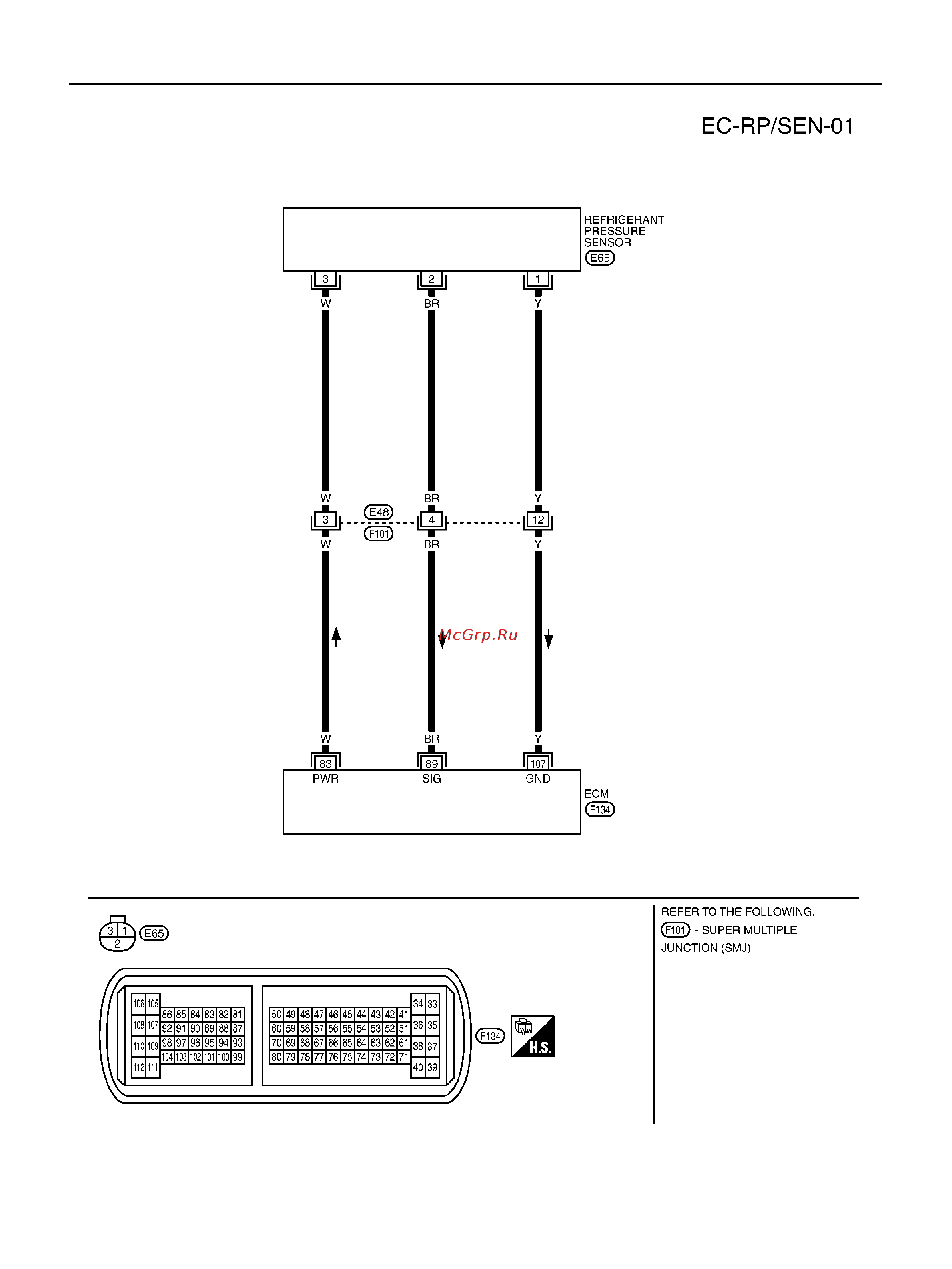 Nissan Note ENGINE CONTROL SYSTEM онлайн [1812/1872] 53283