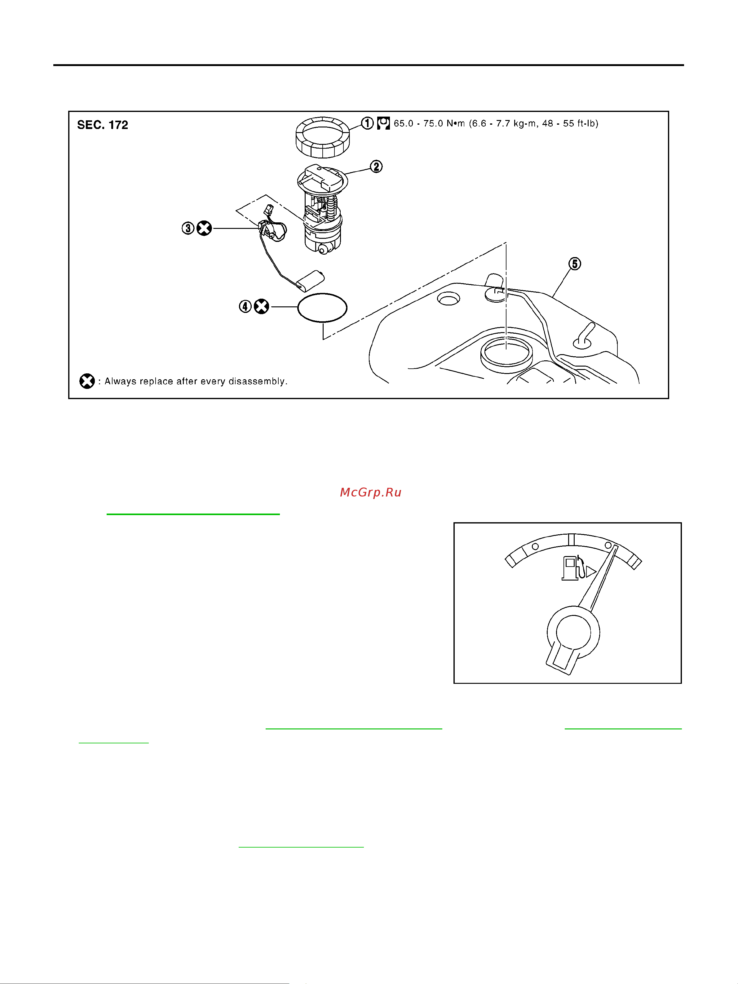 Nissan Note [4/34] Fuel level sensor unit fuel filter and fuel pump assembl