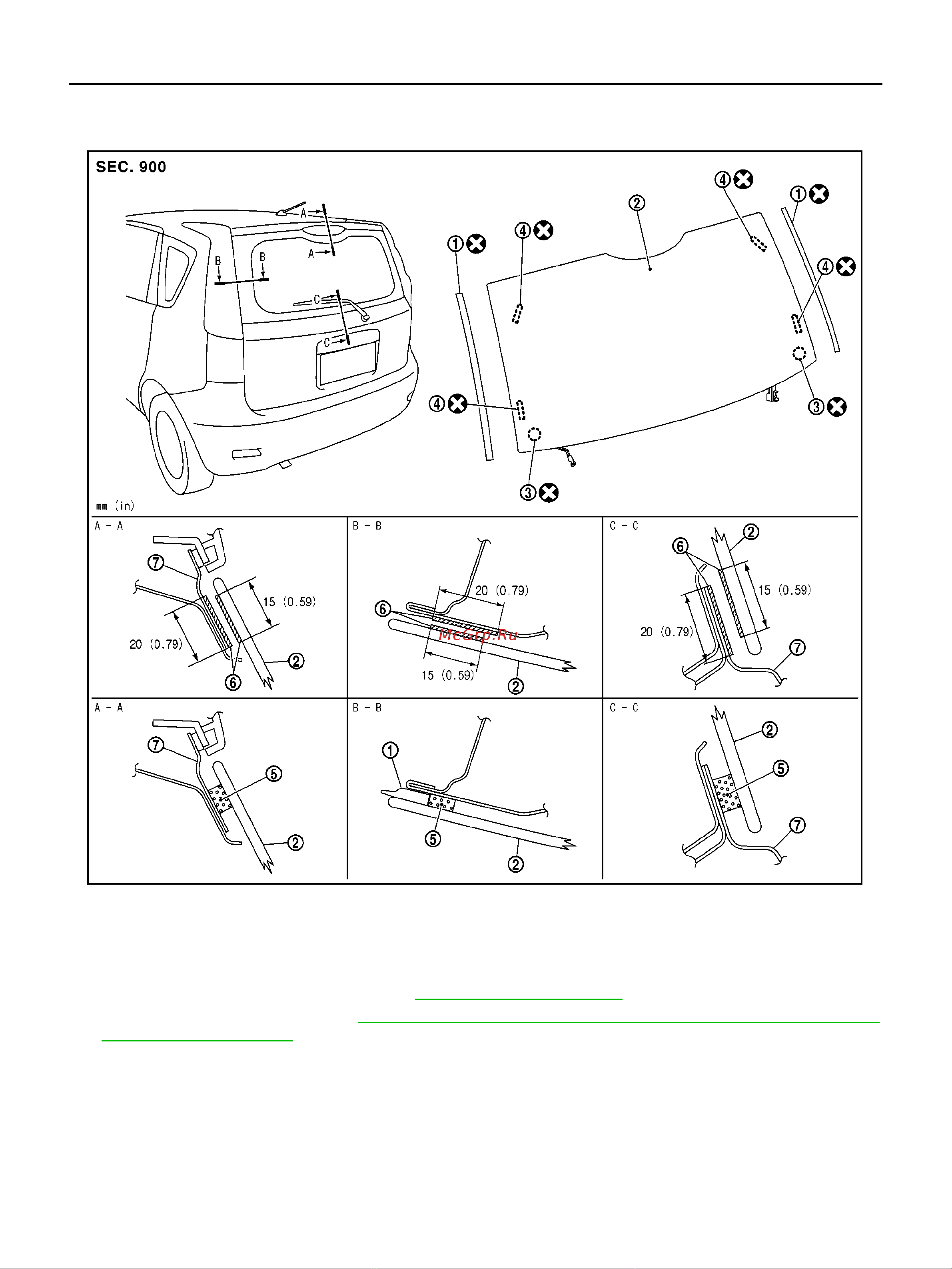 Nissan Note [10/104] Back door window glass