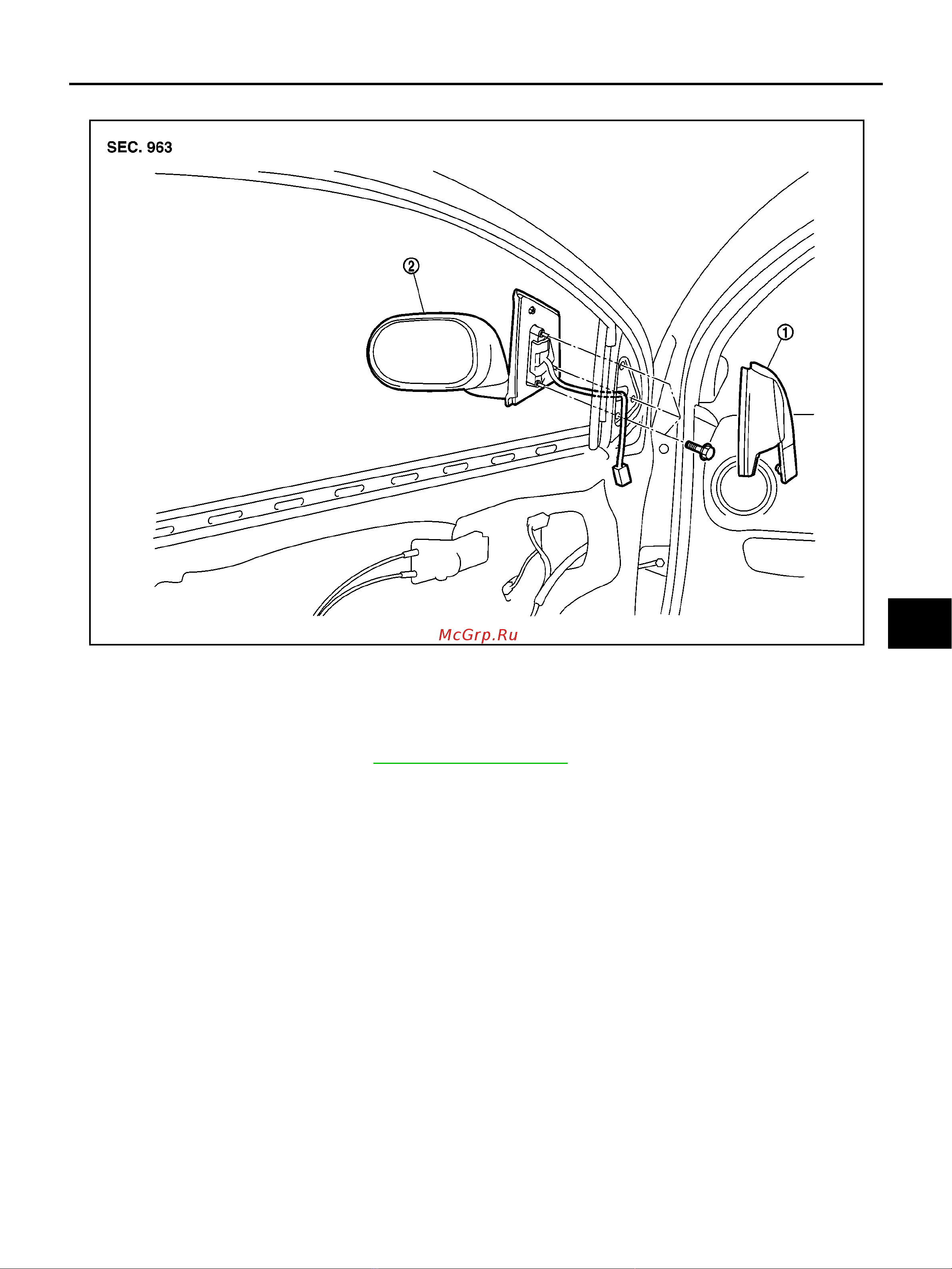 Nissan Note [101/104] Caution be careful not to damage mirror body