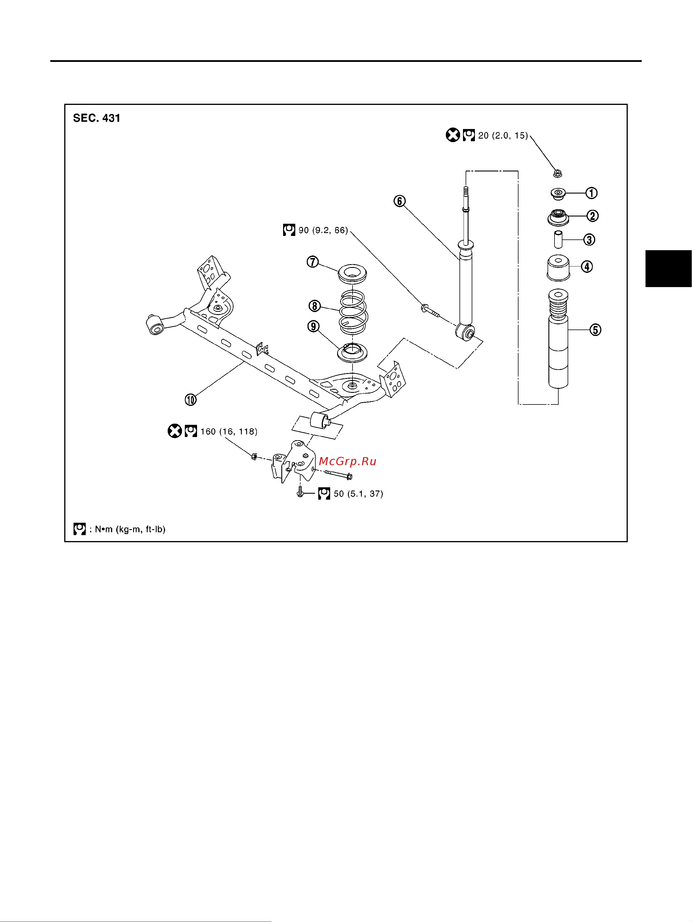 Nissan Note [5/12] Check axle and suspension parts for excessive play wear and damage