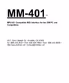 M-Audio MM401 Инструкция по использованию