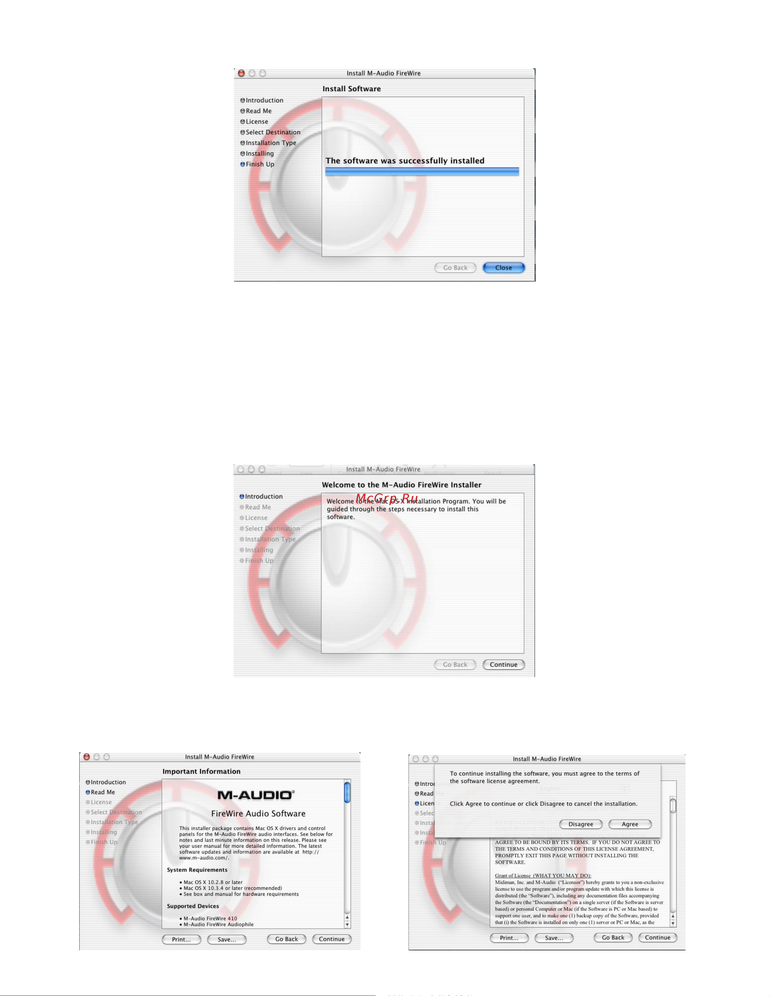 M-Audio FireWire Solo [10/20] Mac os x version 10 x panther