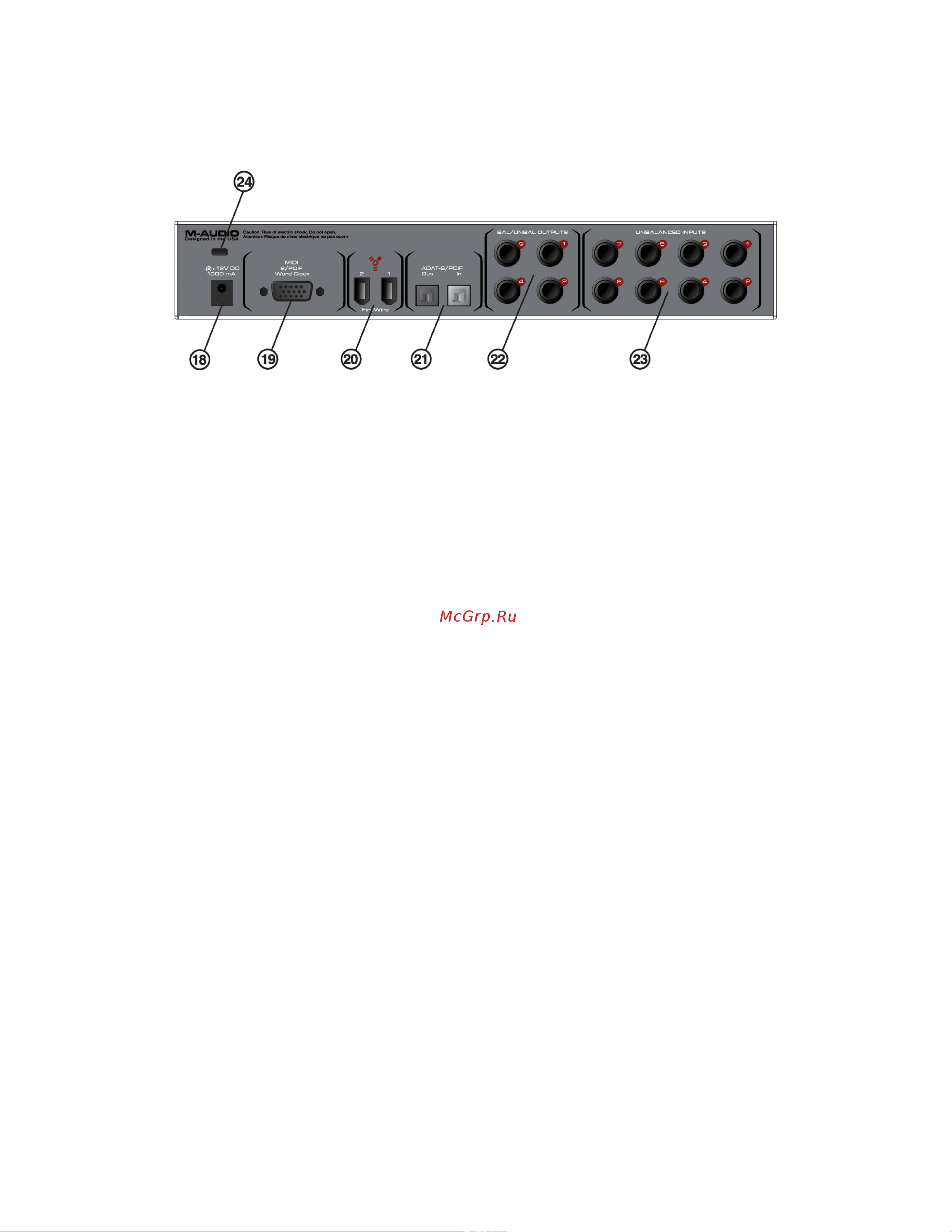 M-Audio Firewire 1814 Руководство по эксплуатации онлайн [12/61] 19239