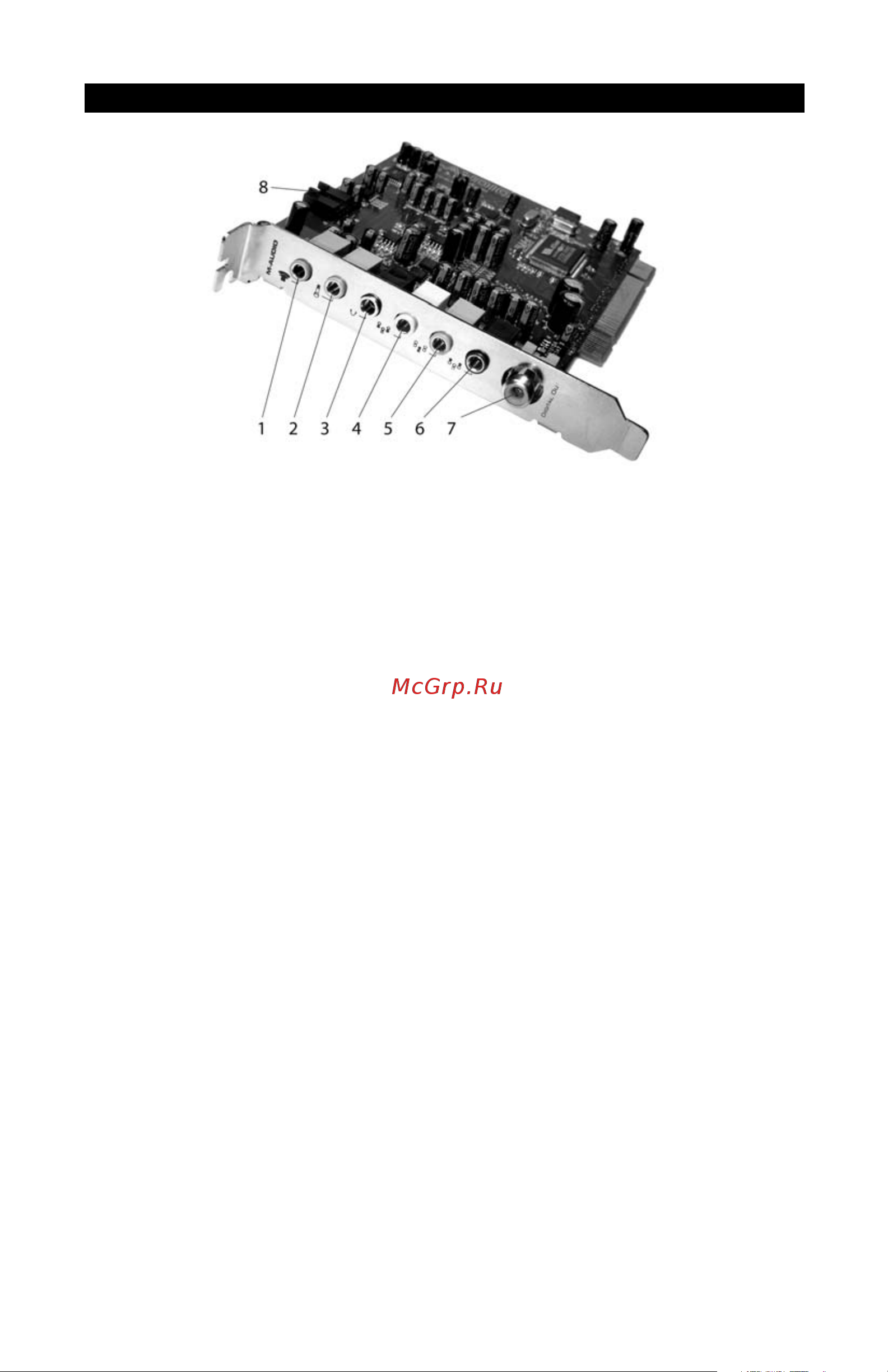 M-Audio Revolution 5.1 [17/36] Physical connections