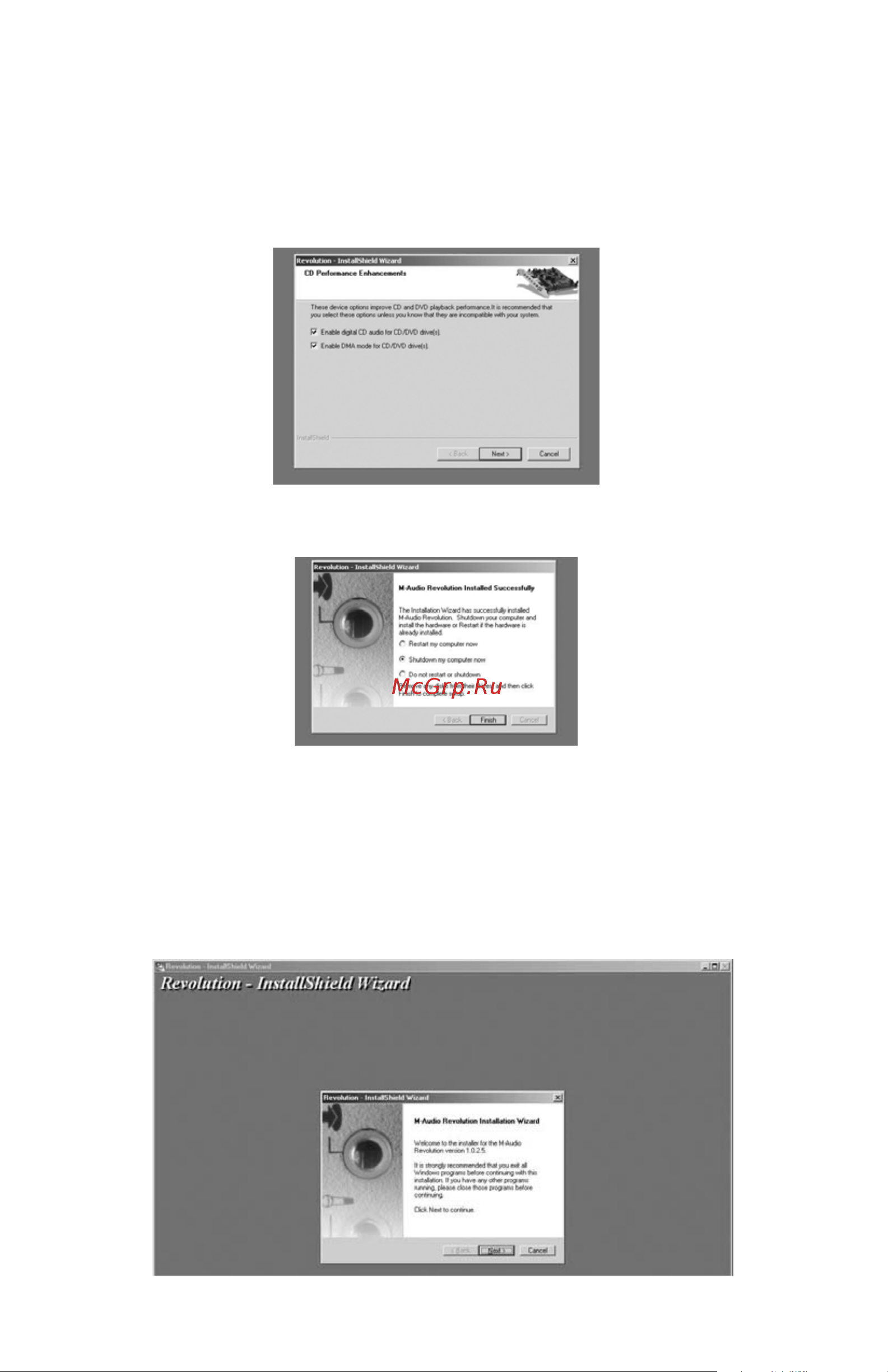 M-Audio Revolution 5.1 [8/36] Windows me installation