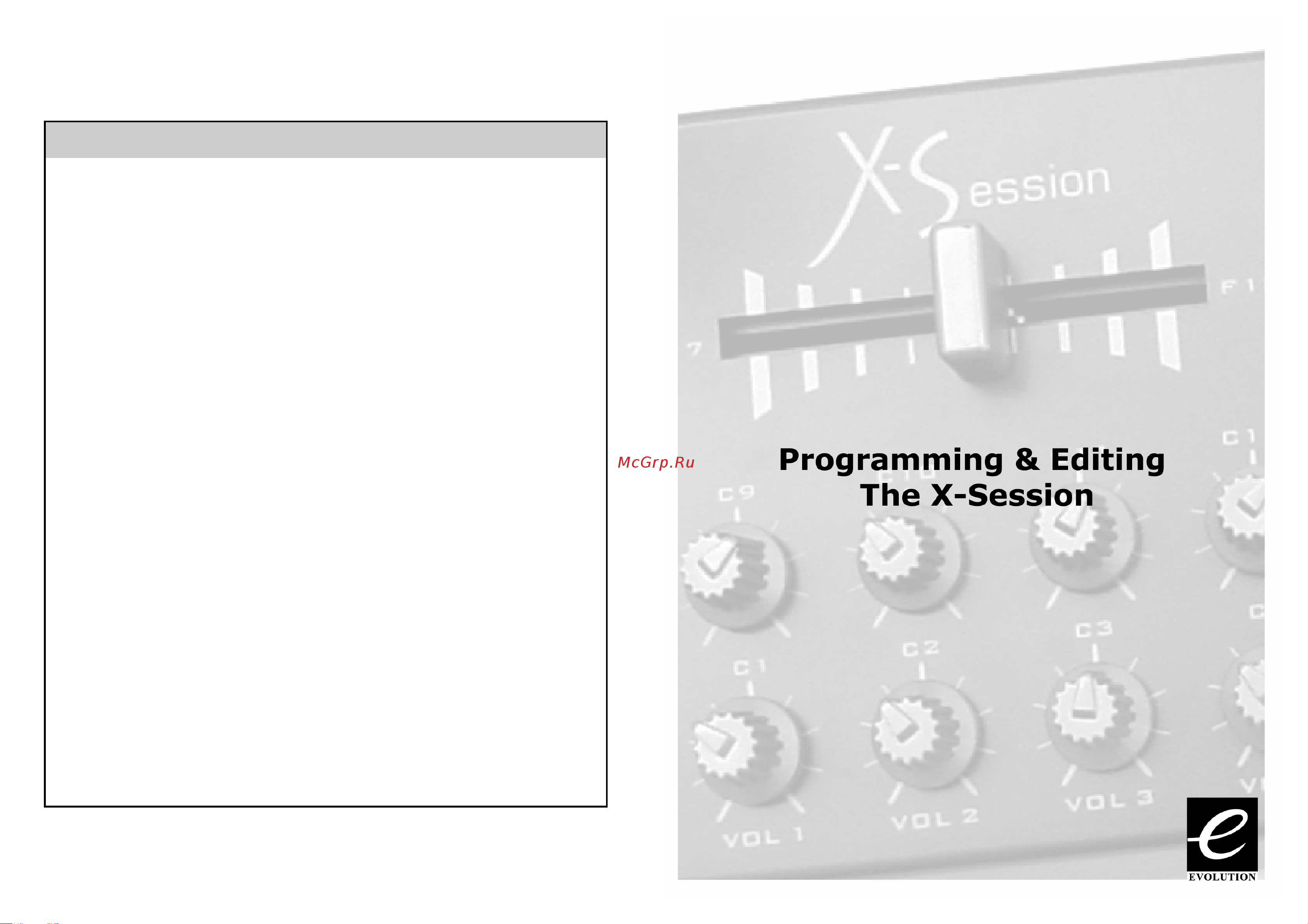 M-Audio X-Session UC-17 [7/16] Data msb press twice