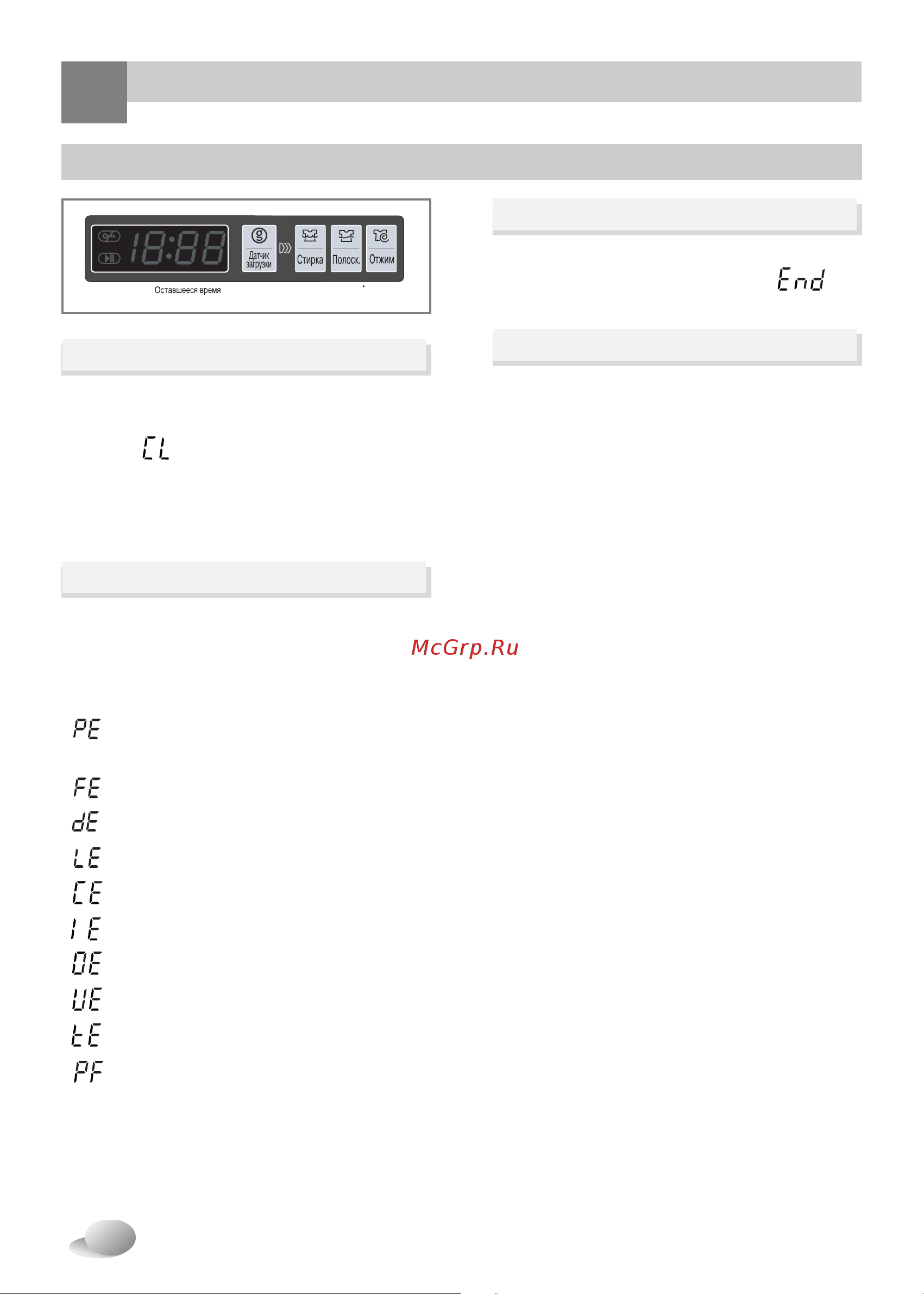 LG WD-1236(0…9)TDK [21/32] Дисплей