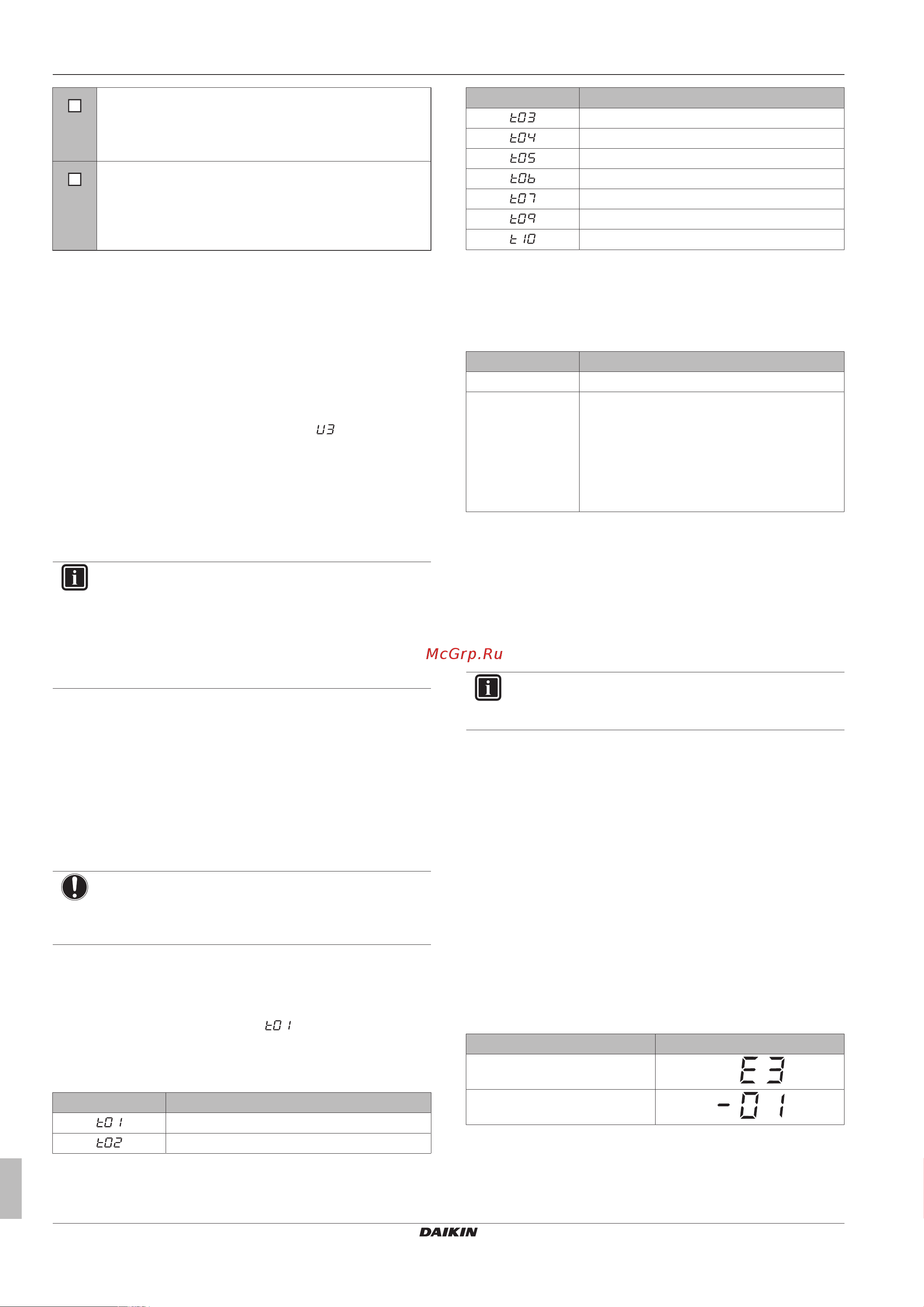Daikin RXYTQ44TYF [22/36] Troubleshooting