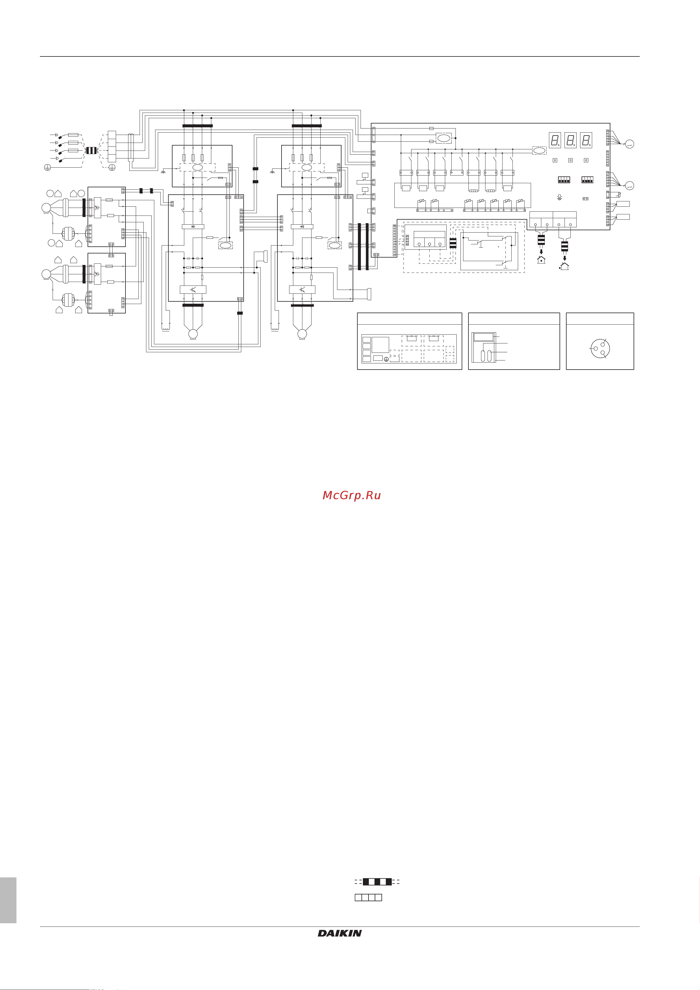 Daikin RXYTQ48TYF [56/72] Layout of m1c m2c m1f m2f electrical component box