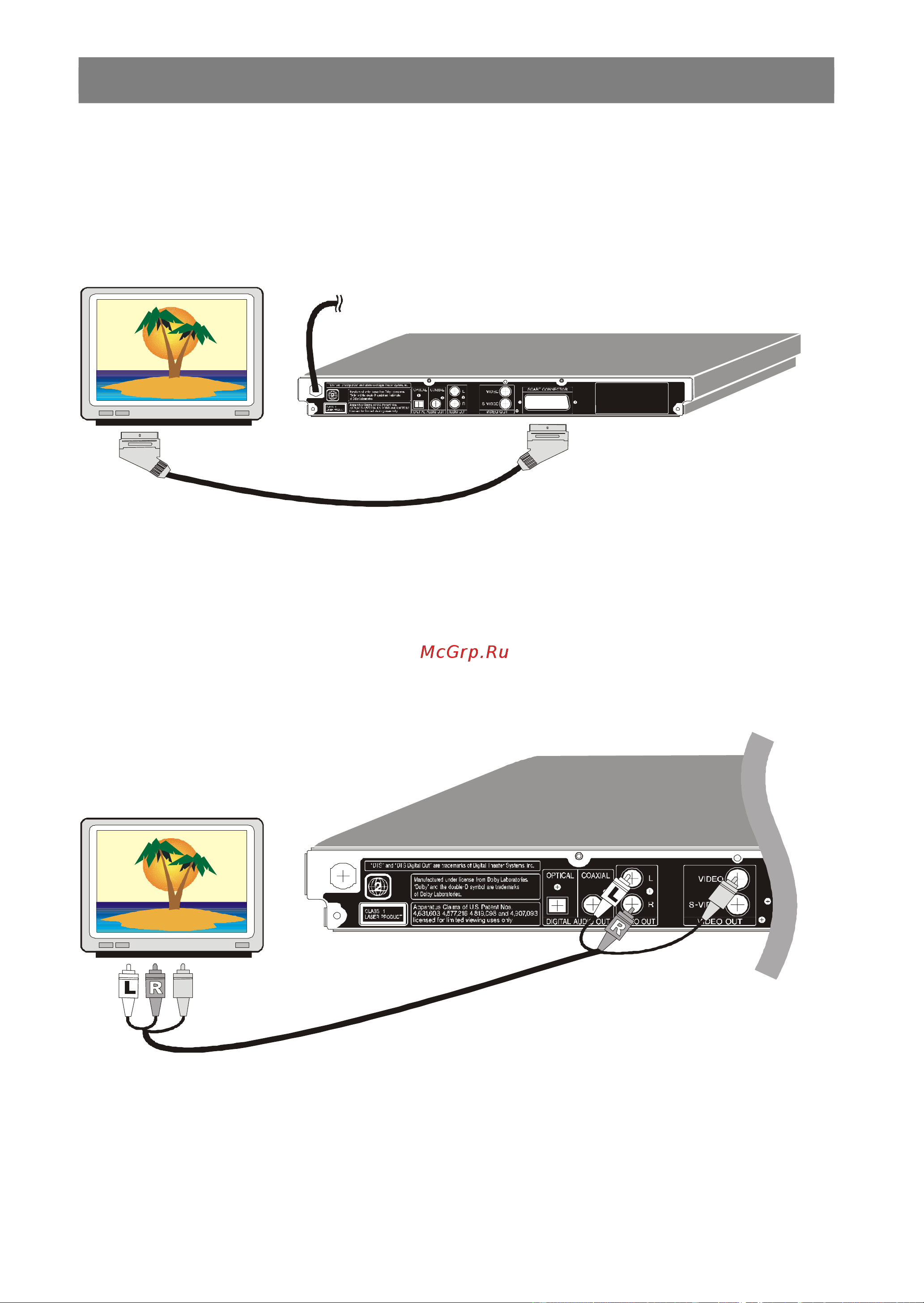 Sharp DV-SV80S(B) [13/42] Подключение проигрывателя dvd к телевизору