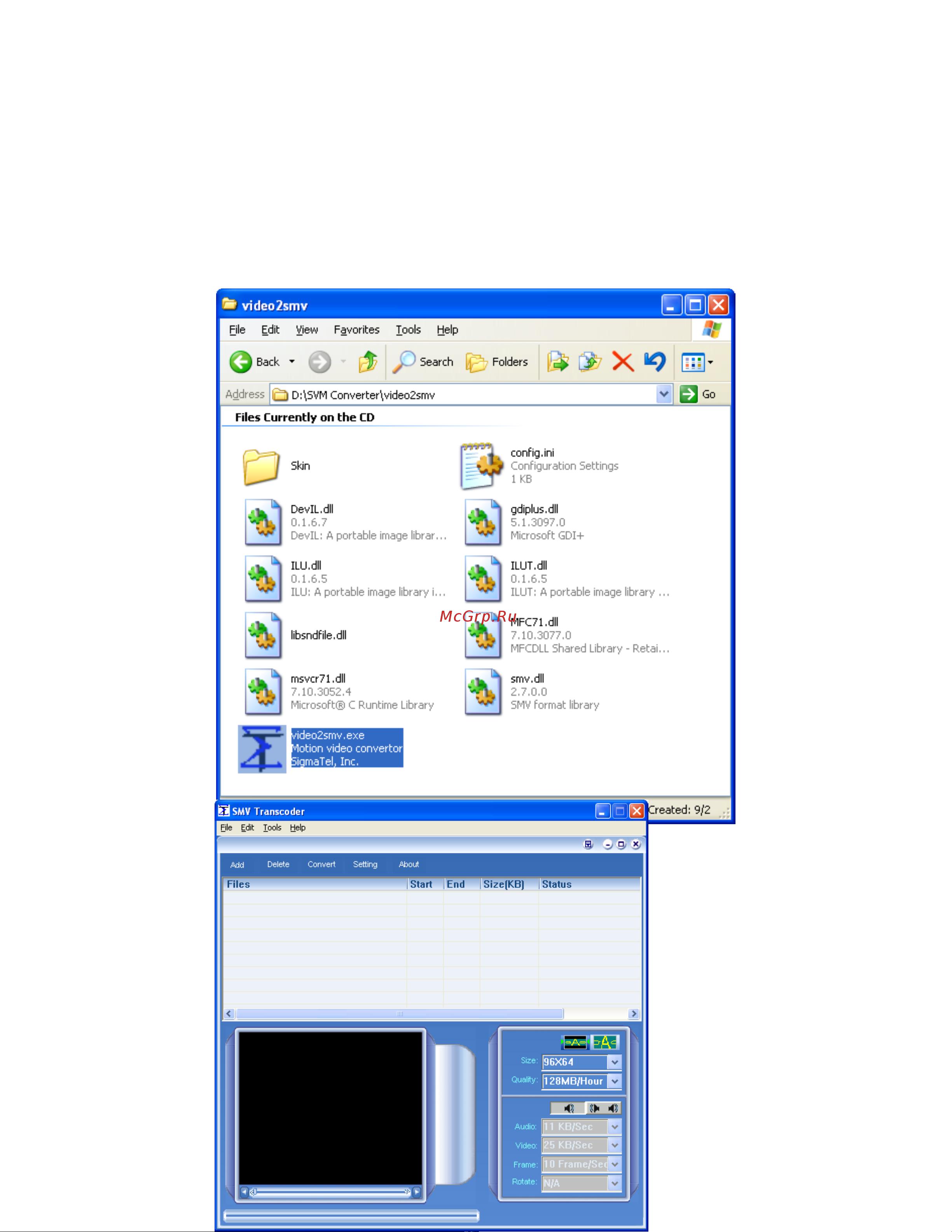 Ritmix RF-4200 Программа Sigmatel SMV Transcoder 4.1 онлайн