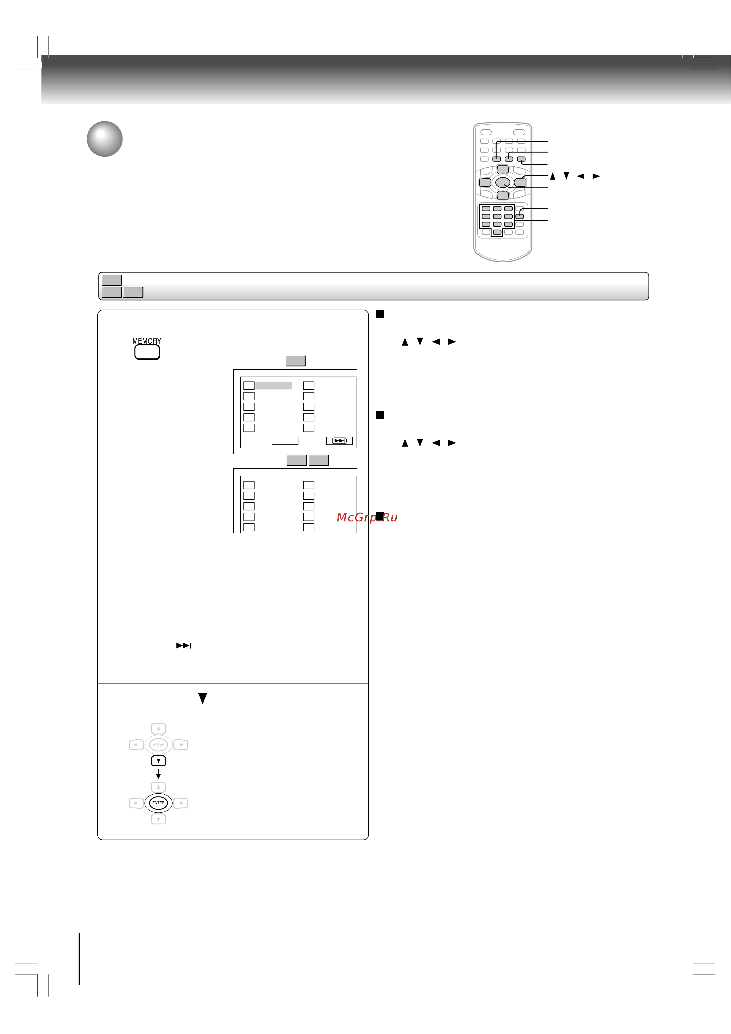 Toshiba SD-P1610 [4/42] Появится меню программировани