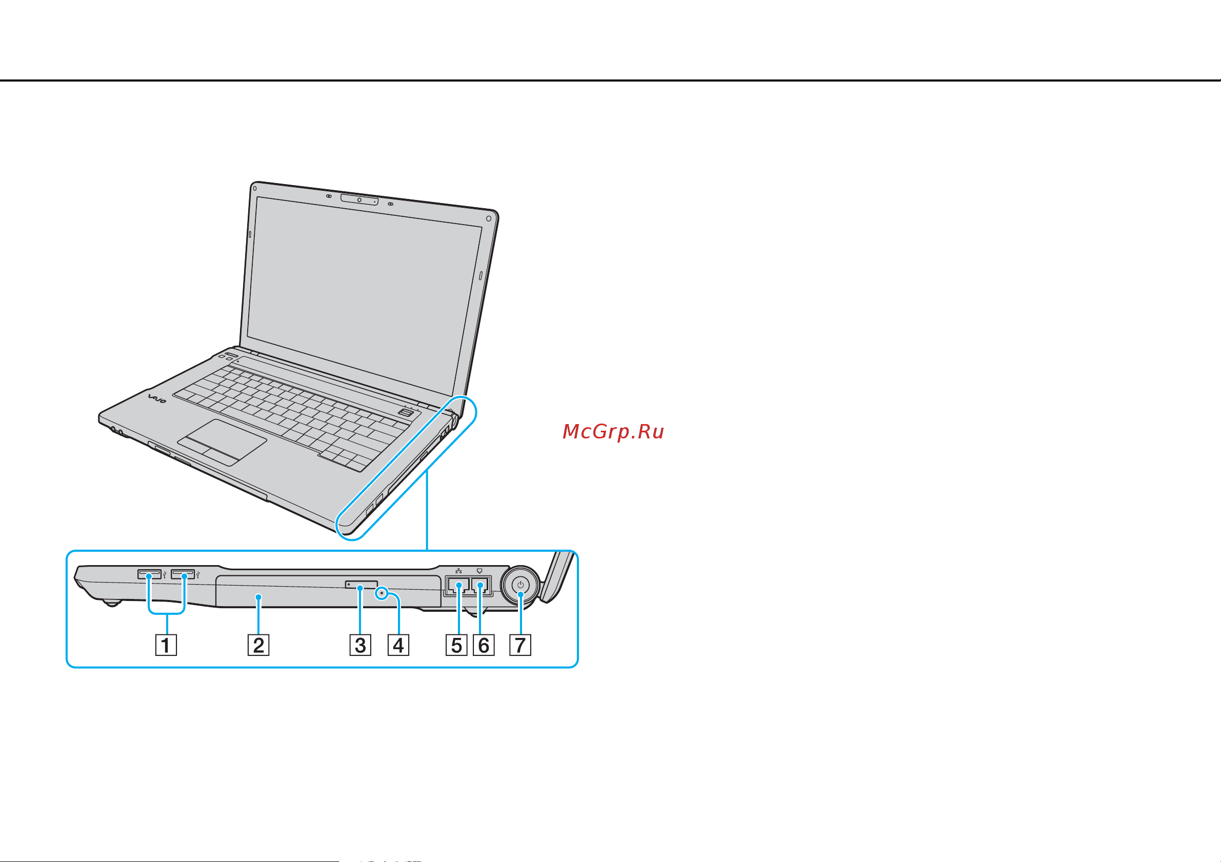 Sony VPCB11X9E/B [14/206] Locating controls and ports