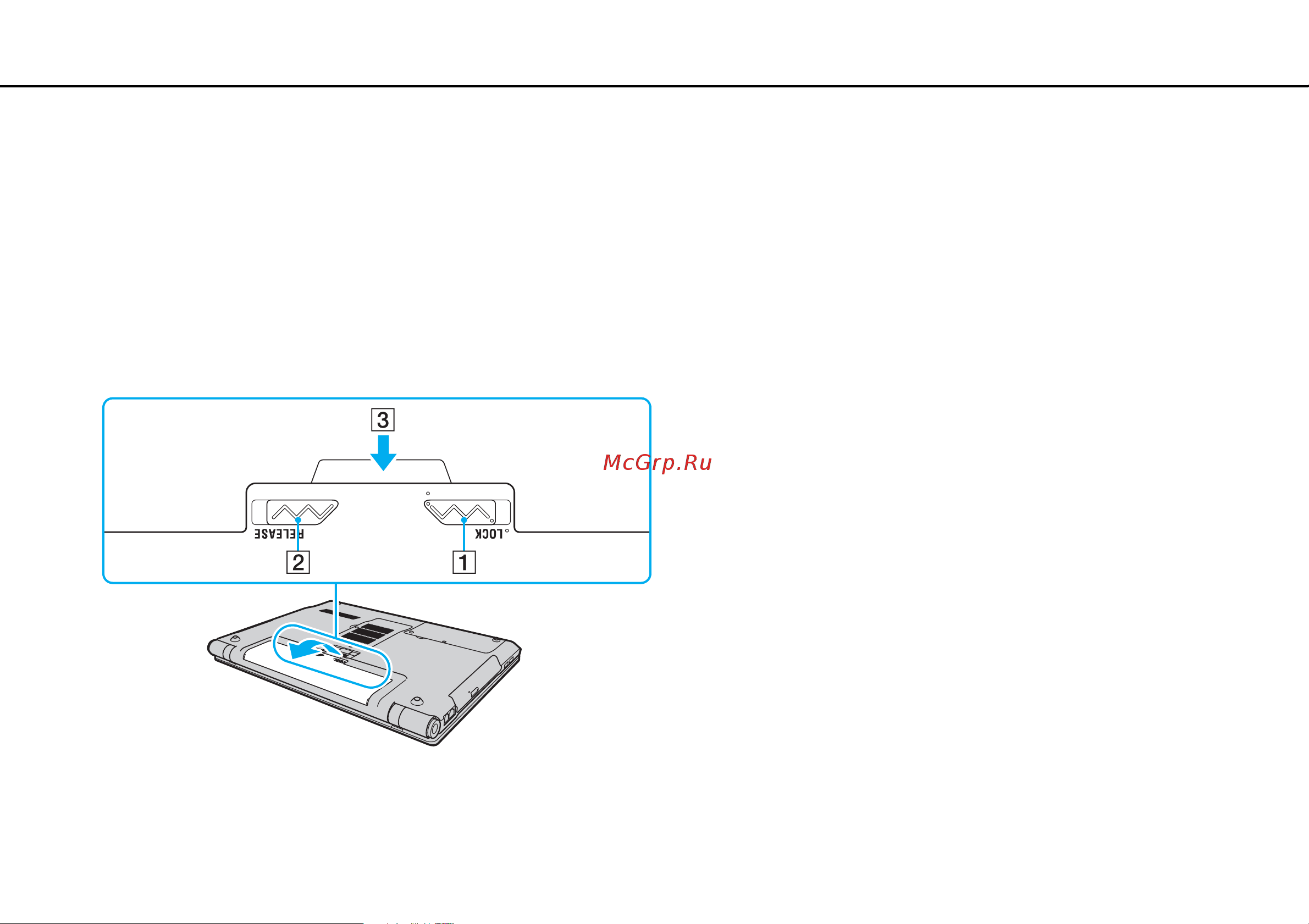 Sony VPCB11X9E/B [22/206] To remove the battery pack