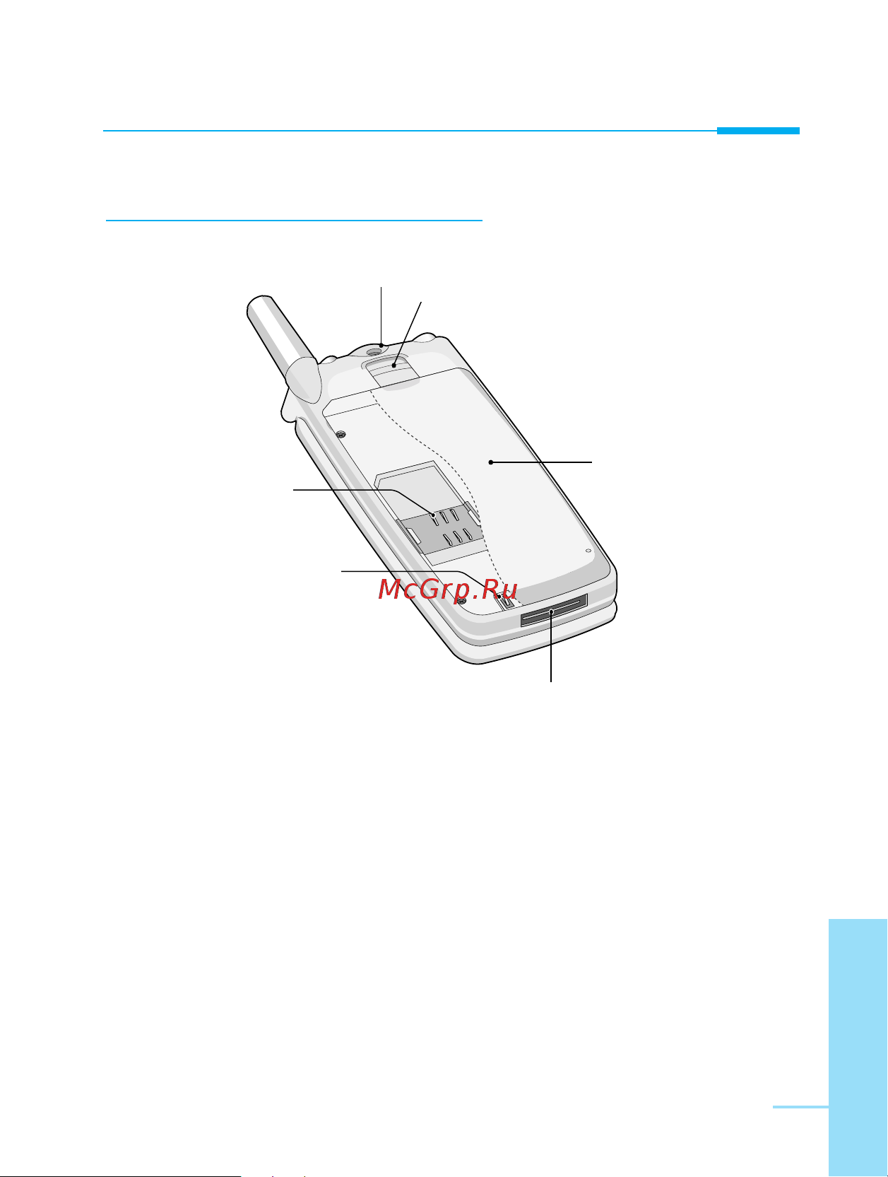 LG W7000 [15/100] Задняя панель телефона