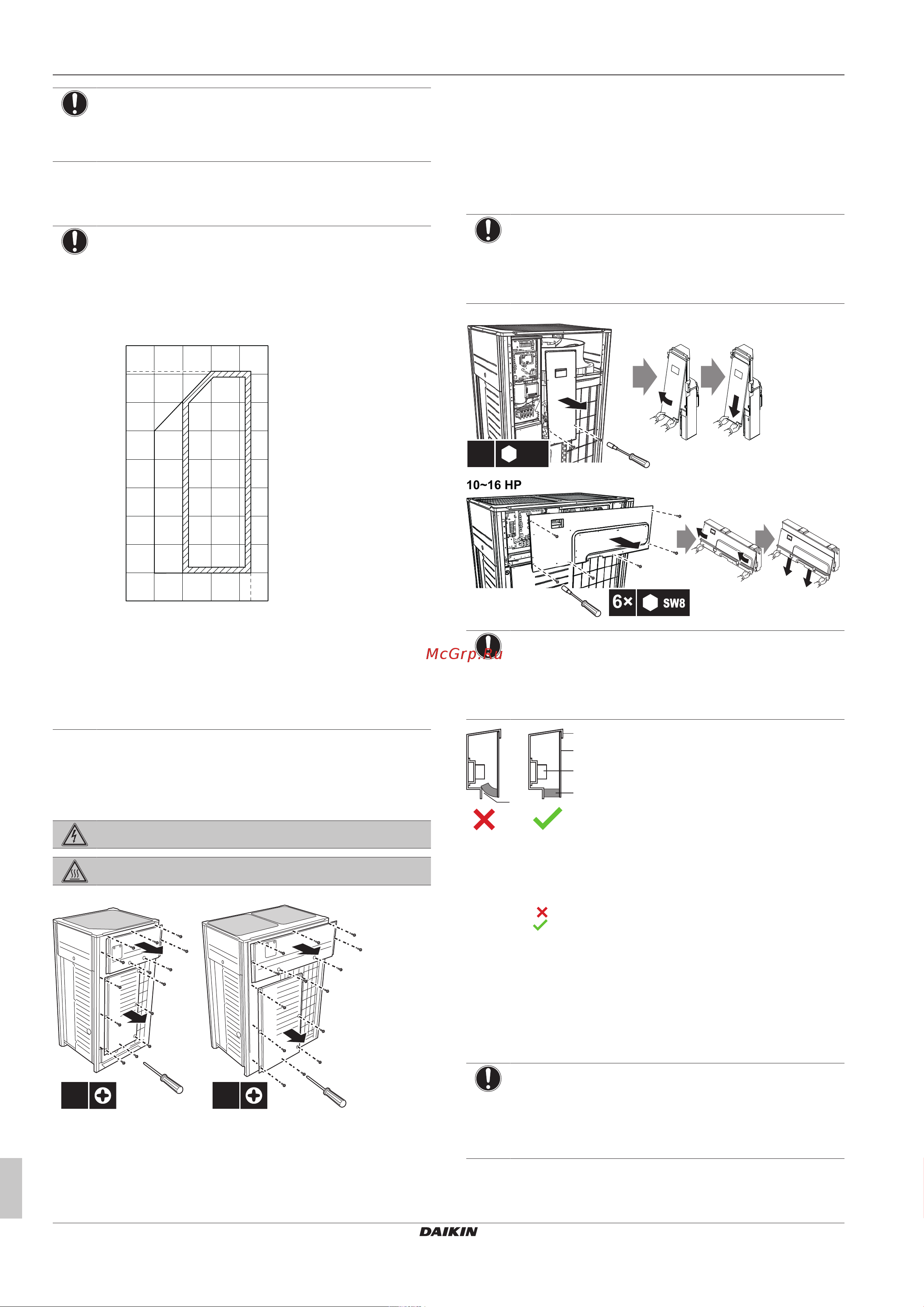 Daikin RXYTQ8U7YF [14/44] Additional installation site requirements of the outdoor unit in cold climates