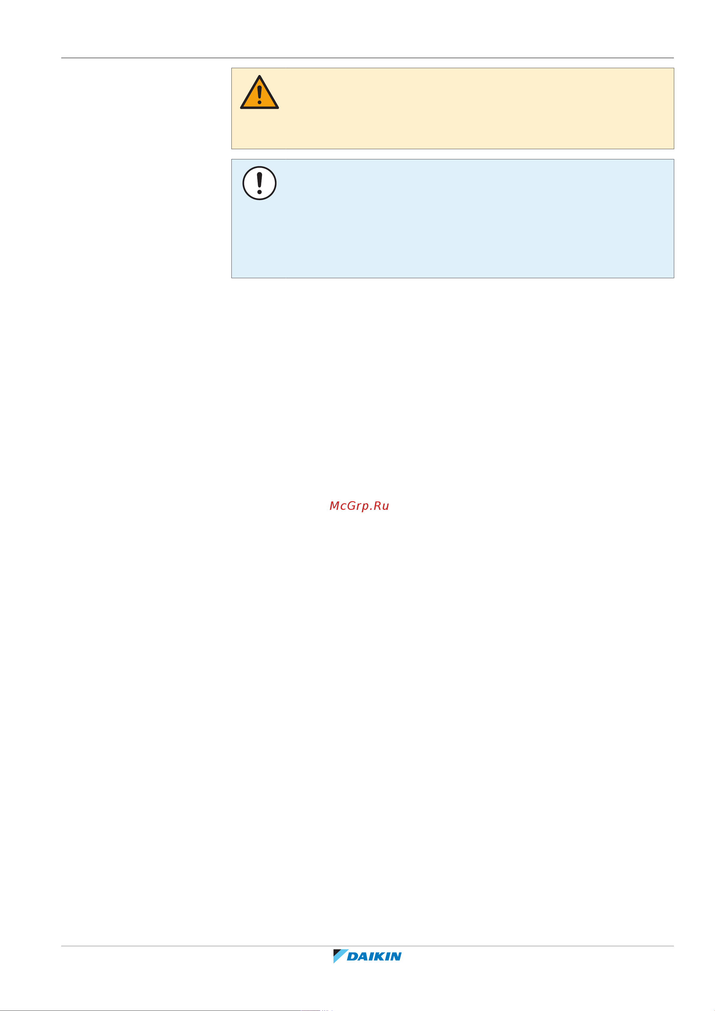 Daikin RXYTQ10U7YF [13/152] General safety precautions