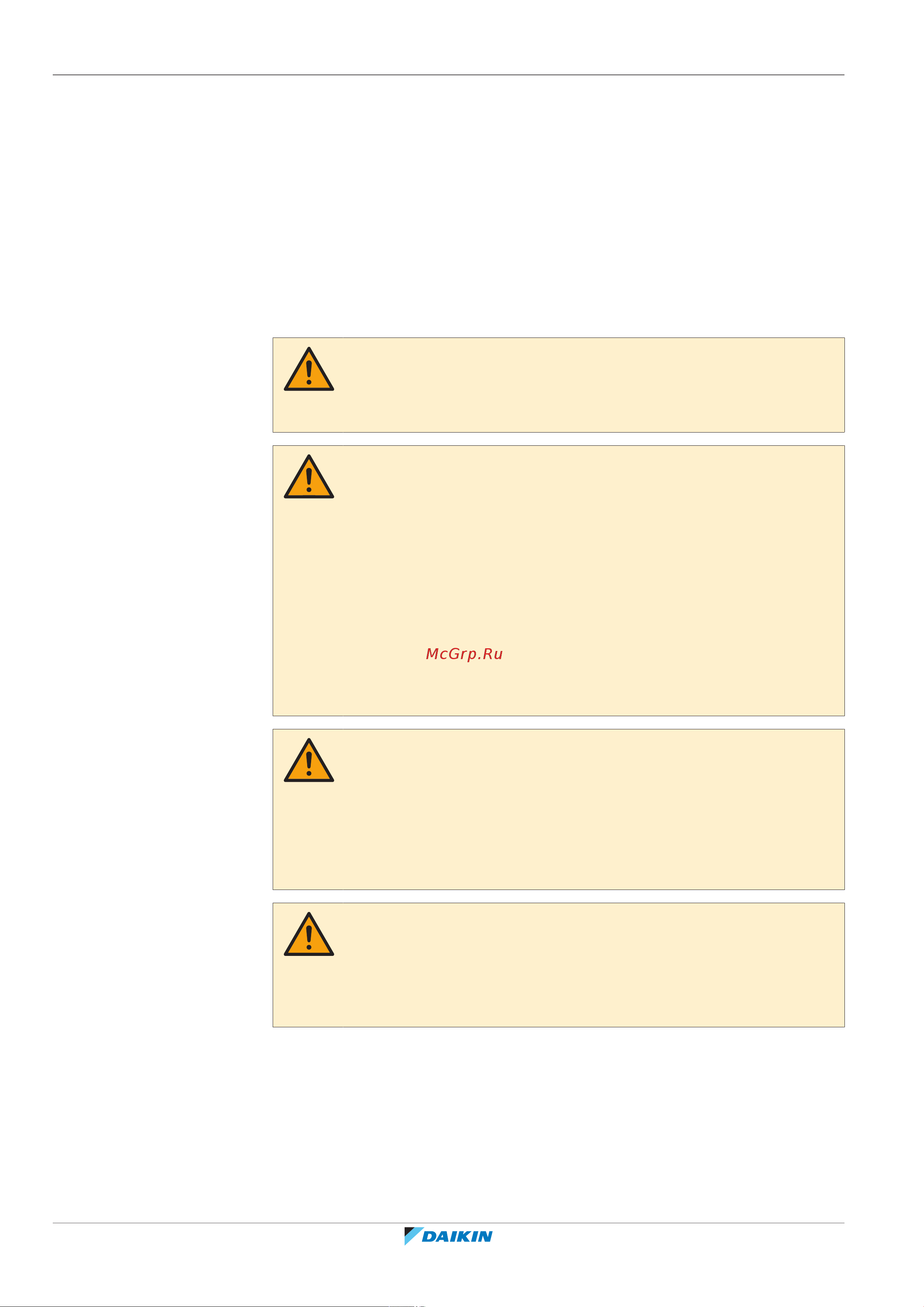 Daikin RXYTQ10U7YF [18/152] User safety instructions