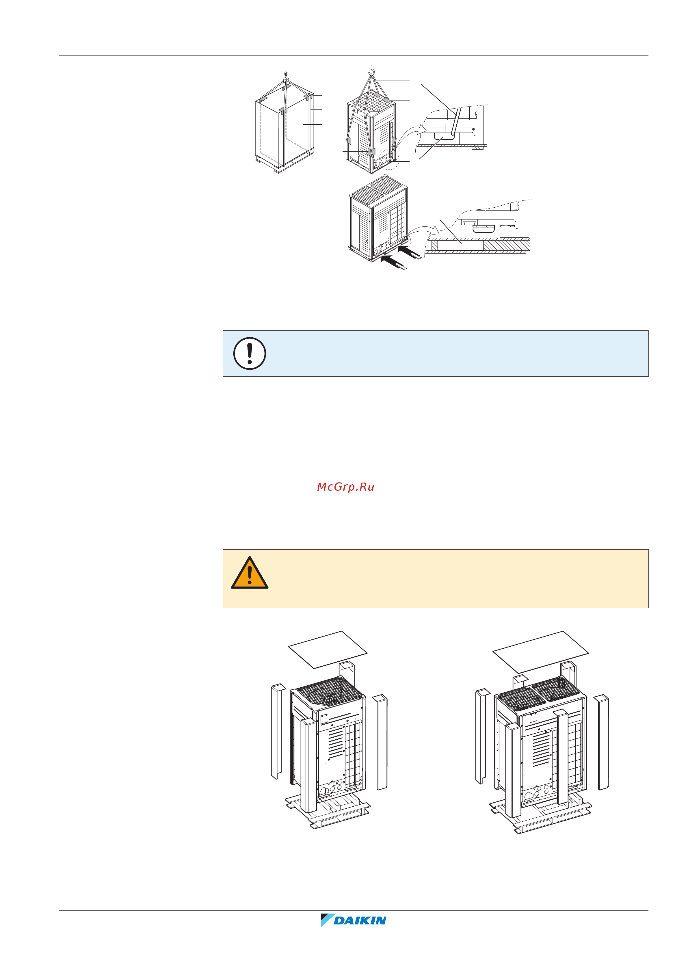 Daikin RXYTQ10U7YF [49/152] To unpack the outdoor unit