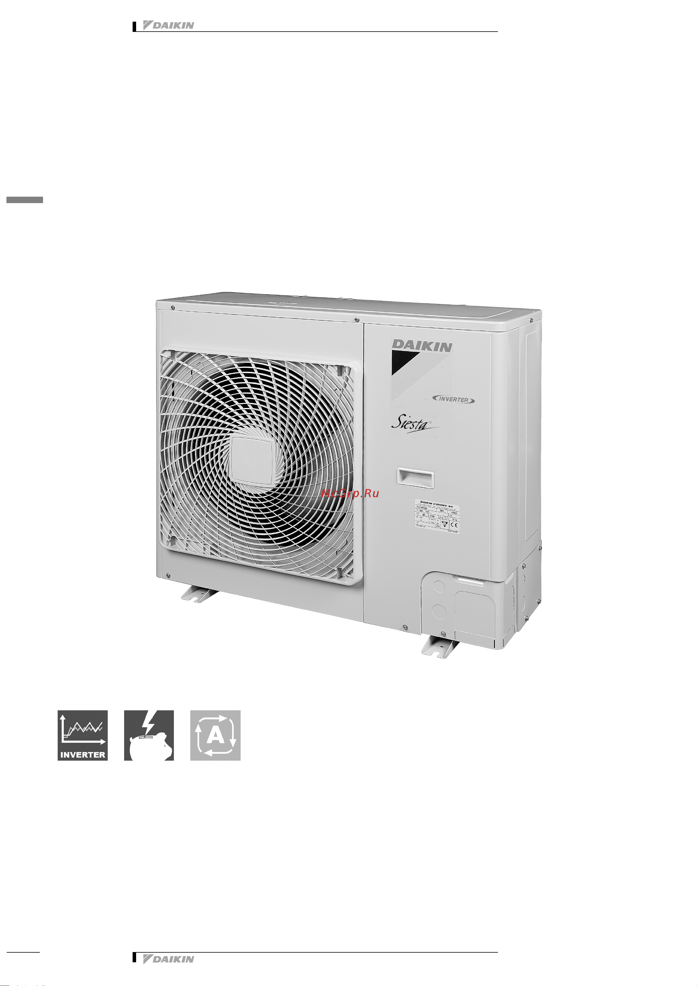 Daikin AZQS140A7V1B [3/31] Features
