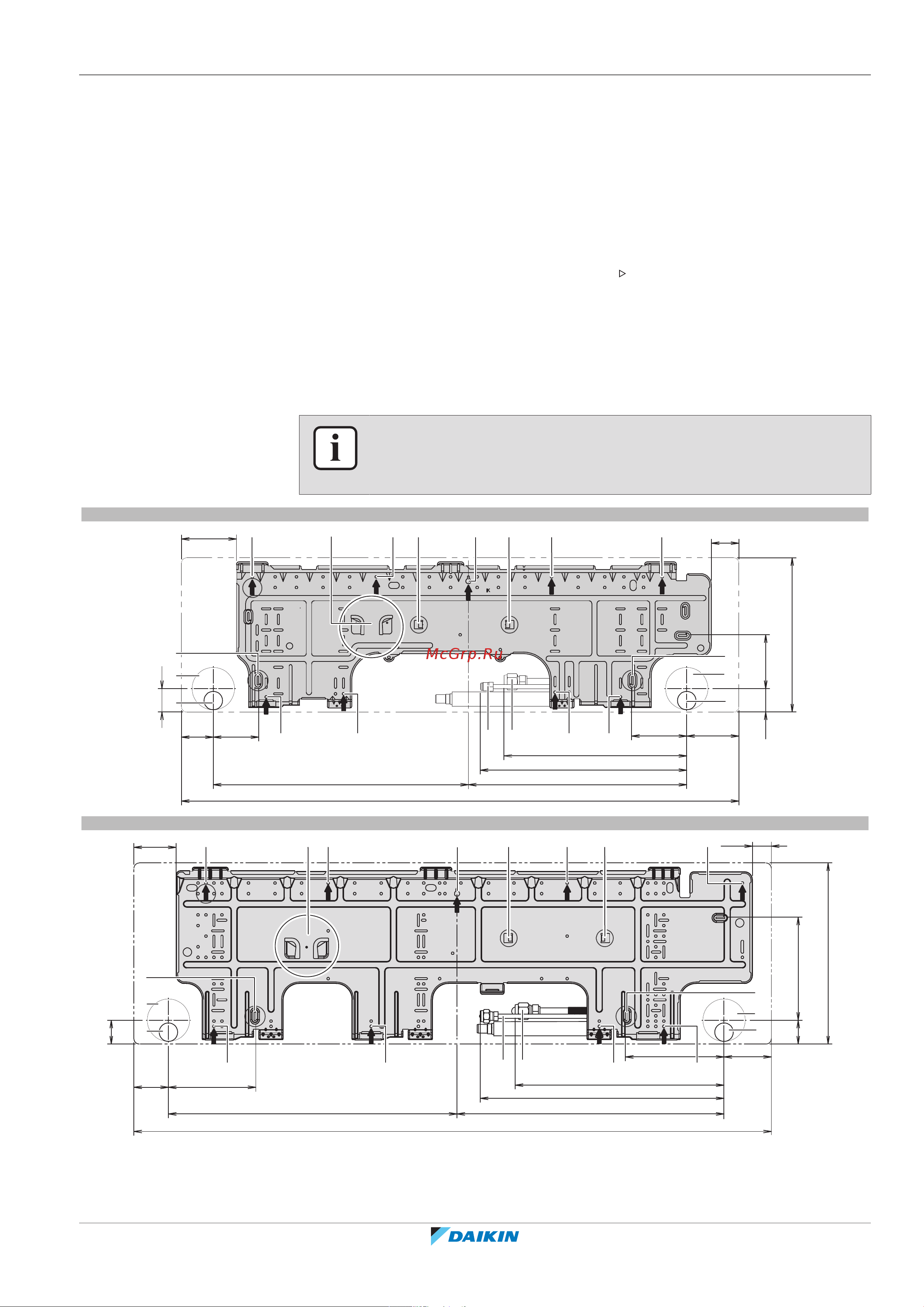 Daikin FAA71BUV1B [61/100] Монтаж агрегата