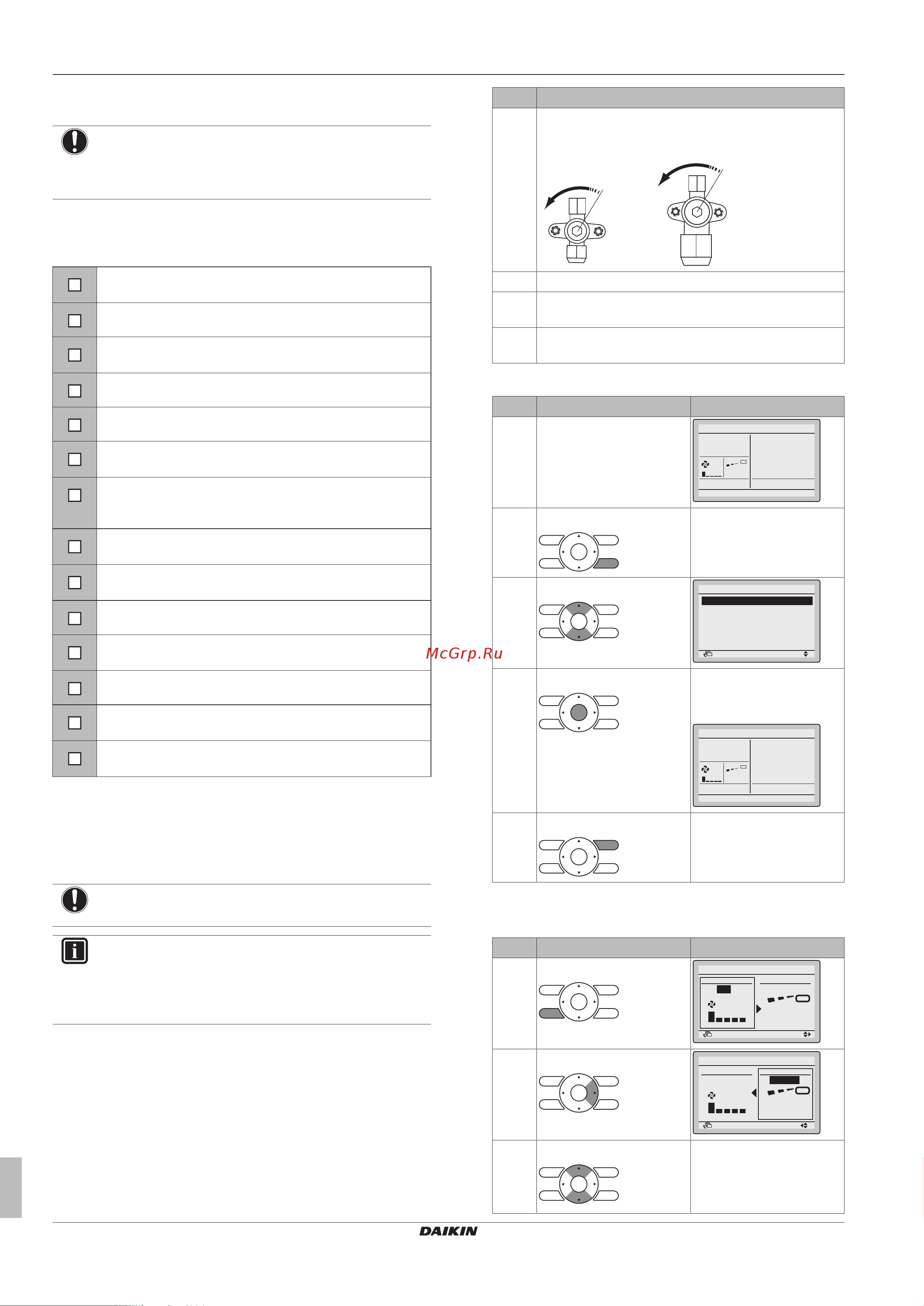 Daikin FCAHG125FVEB [10/20] Commissioning