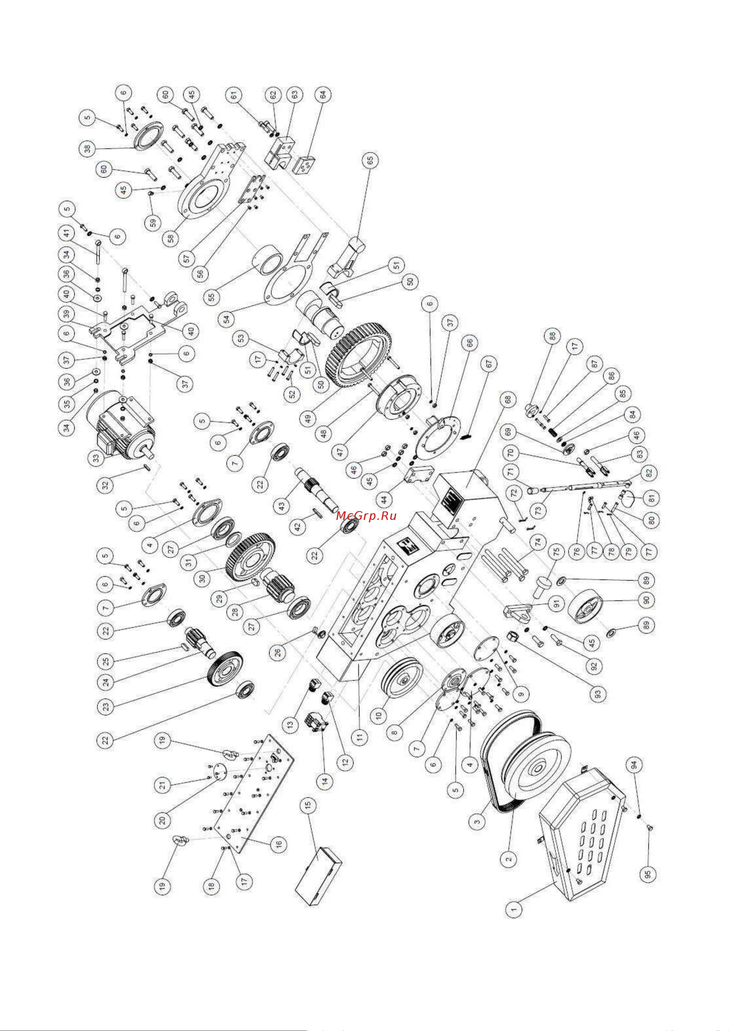 Vector GQ40 [10/16] Приложение 1 сборочный чертёж станка для резки арматуры gq 40 gq 50