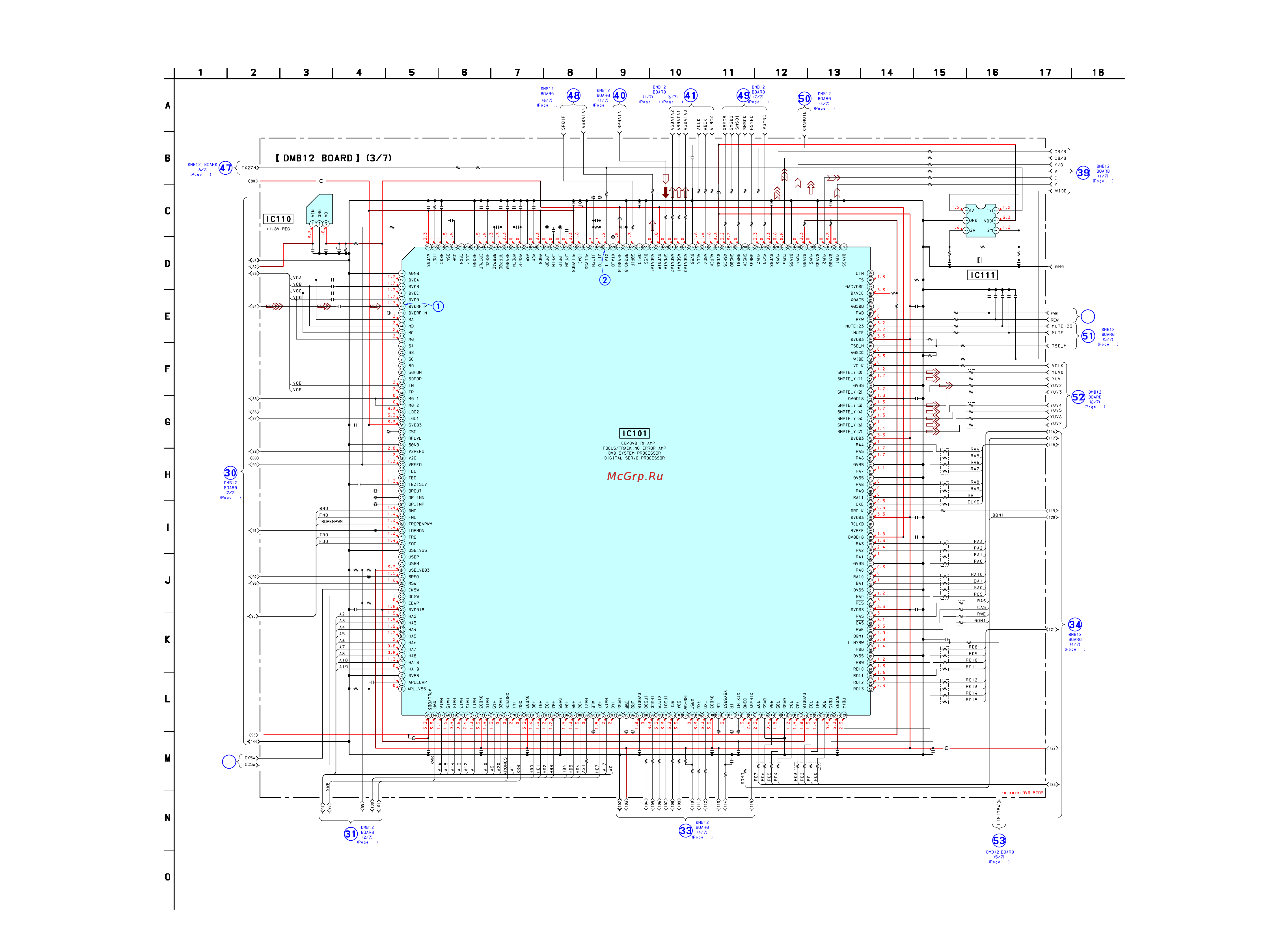 Sony HCD-DZ720 [37/92] 10 schematic diagram dmb12 board 3 7