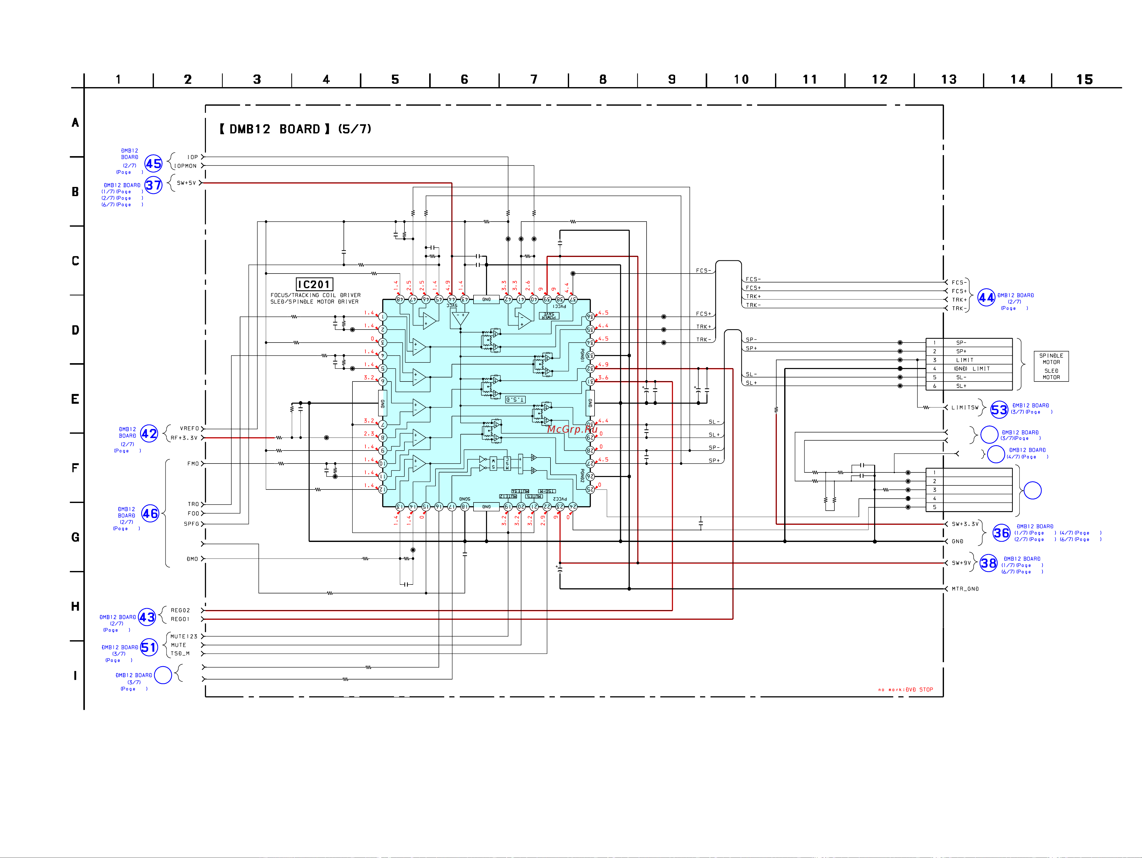 Sony HCD-DZ720 [39/92] 12 schematic diagram dmb12 board 5 7