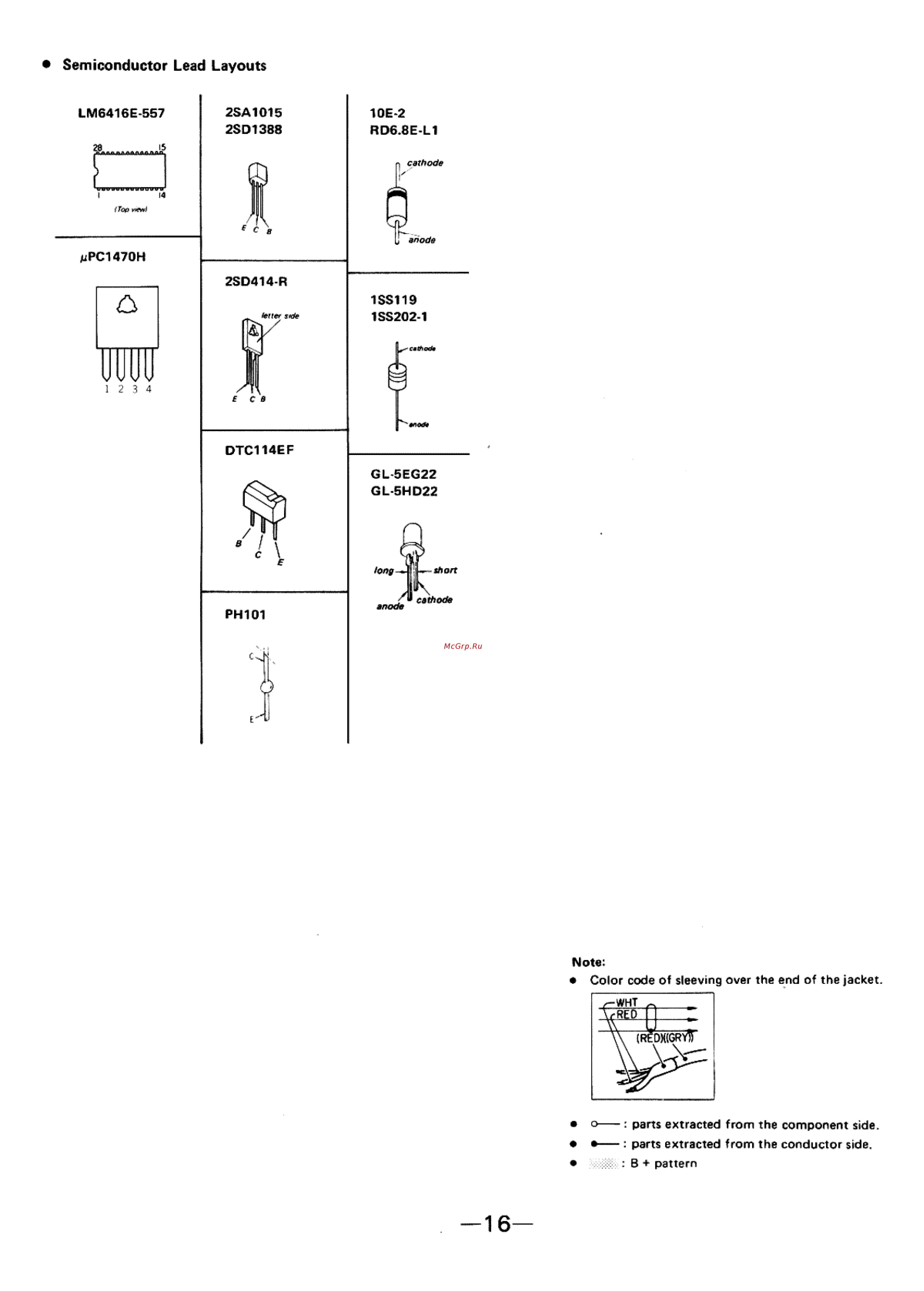 Sony PS-LX330 [17/27] Semiconductor lead layouts