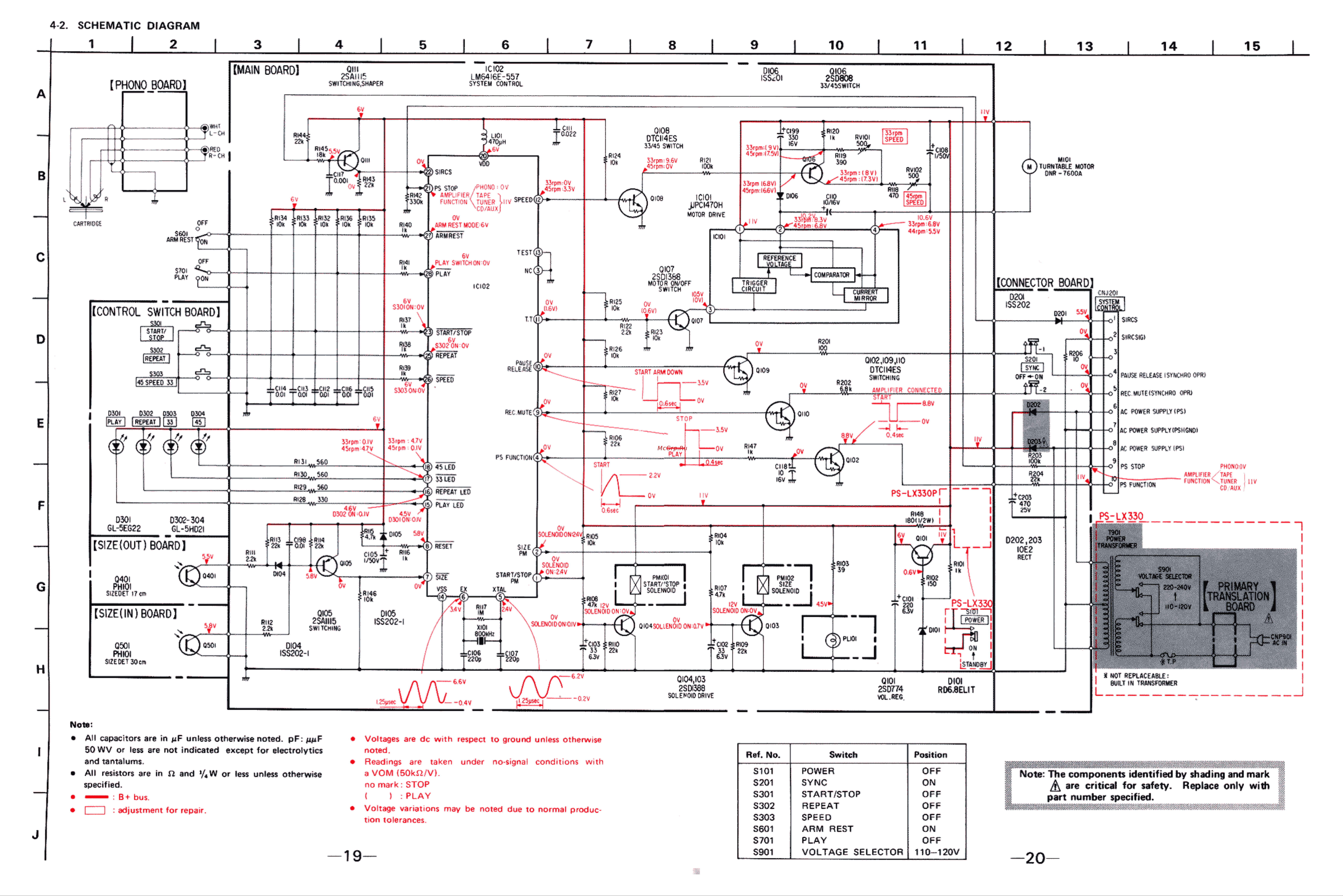 Sony PS-LX330 [19/27] 2 schematic diagram