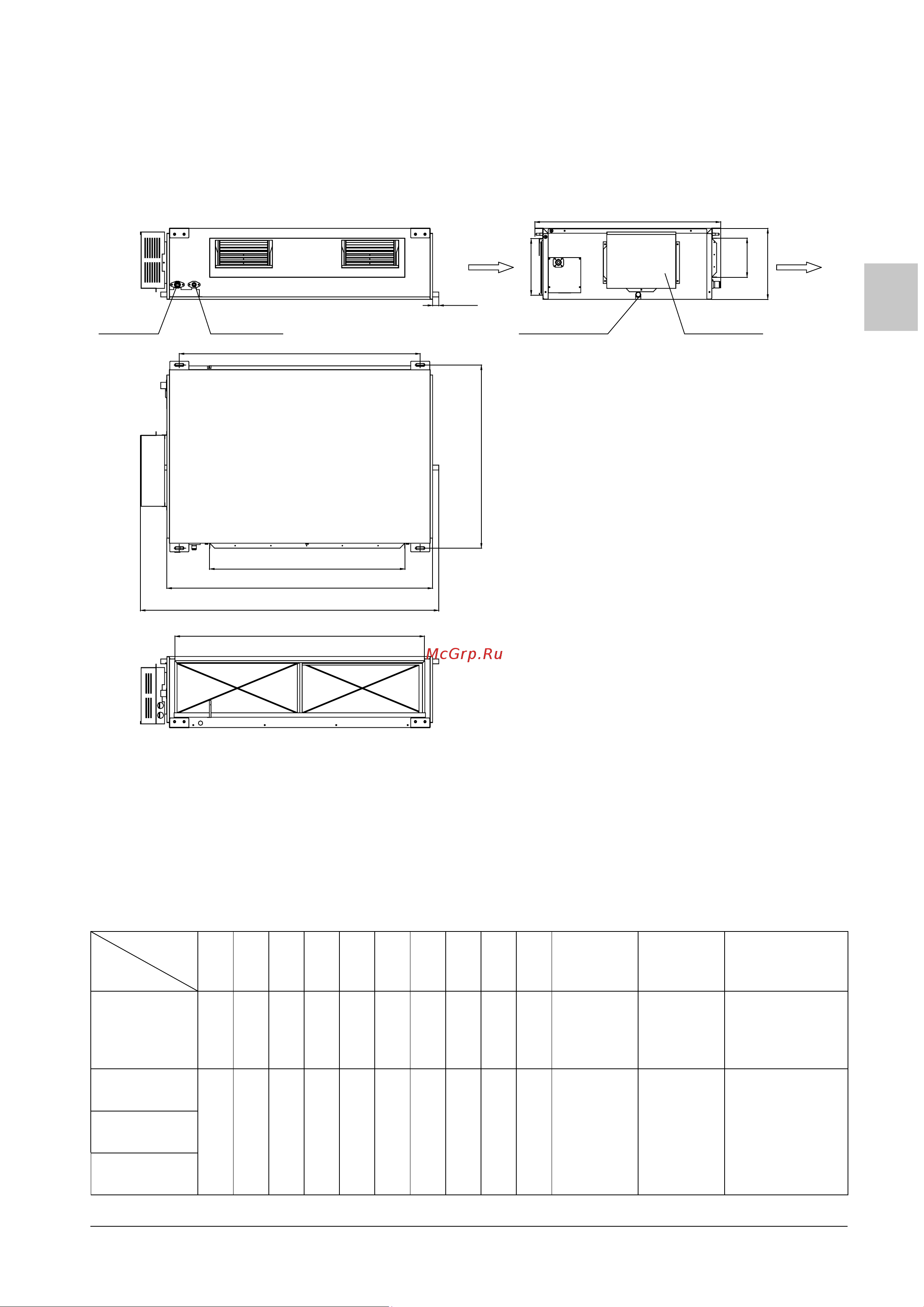 Daikin FDM48PEVLK [27/50] Dimensions of indoor unit and outdoor unit viii