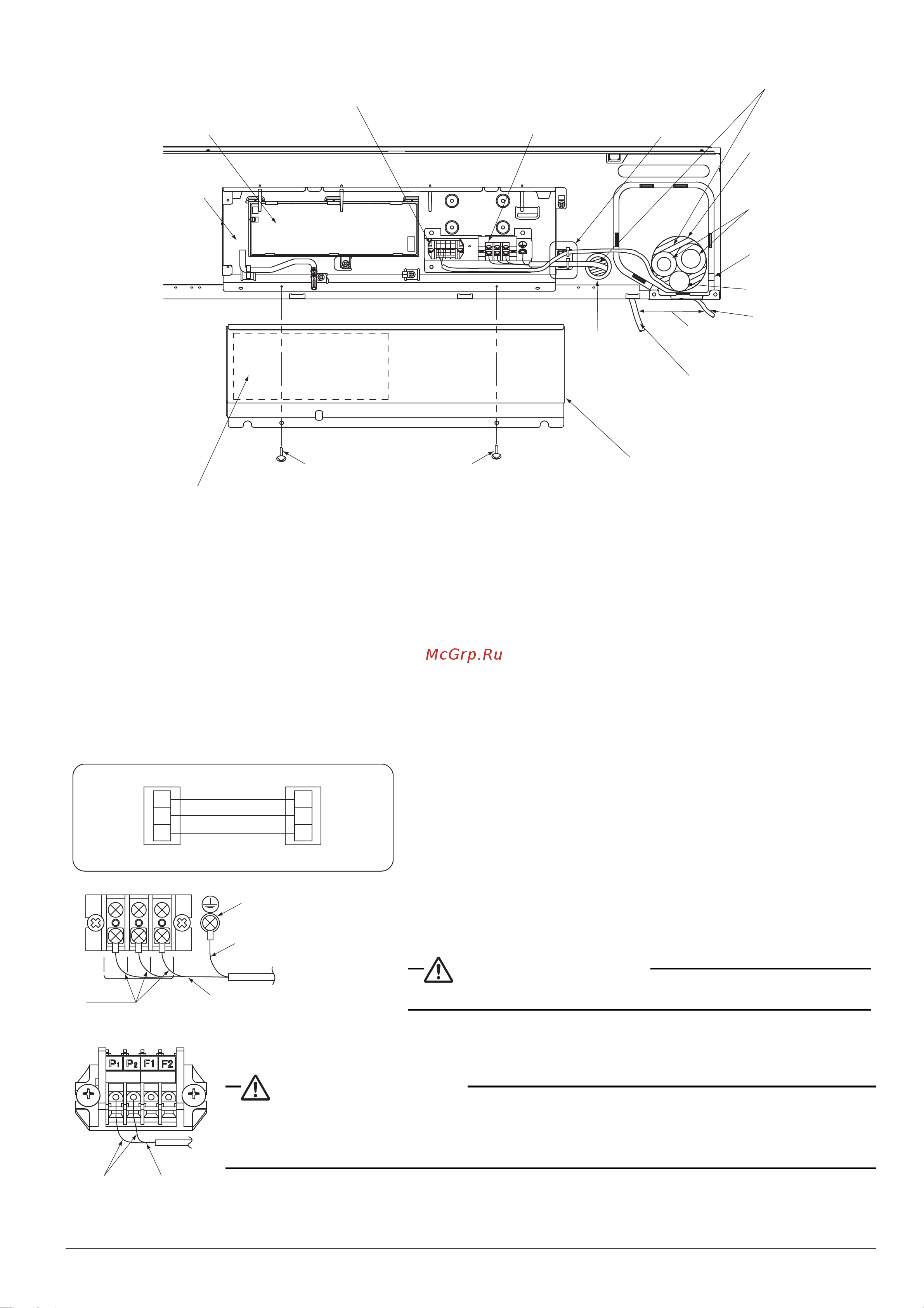 Daikin FHQG100CVEB [22/40] Способ подключения электропроводки соединяющей внутренний и наружный агрегаты