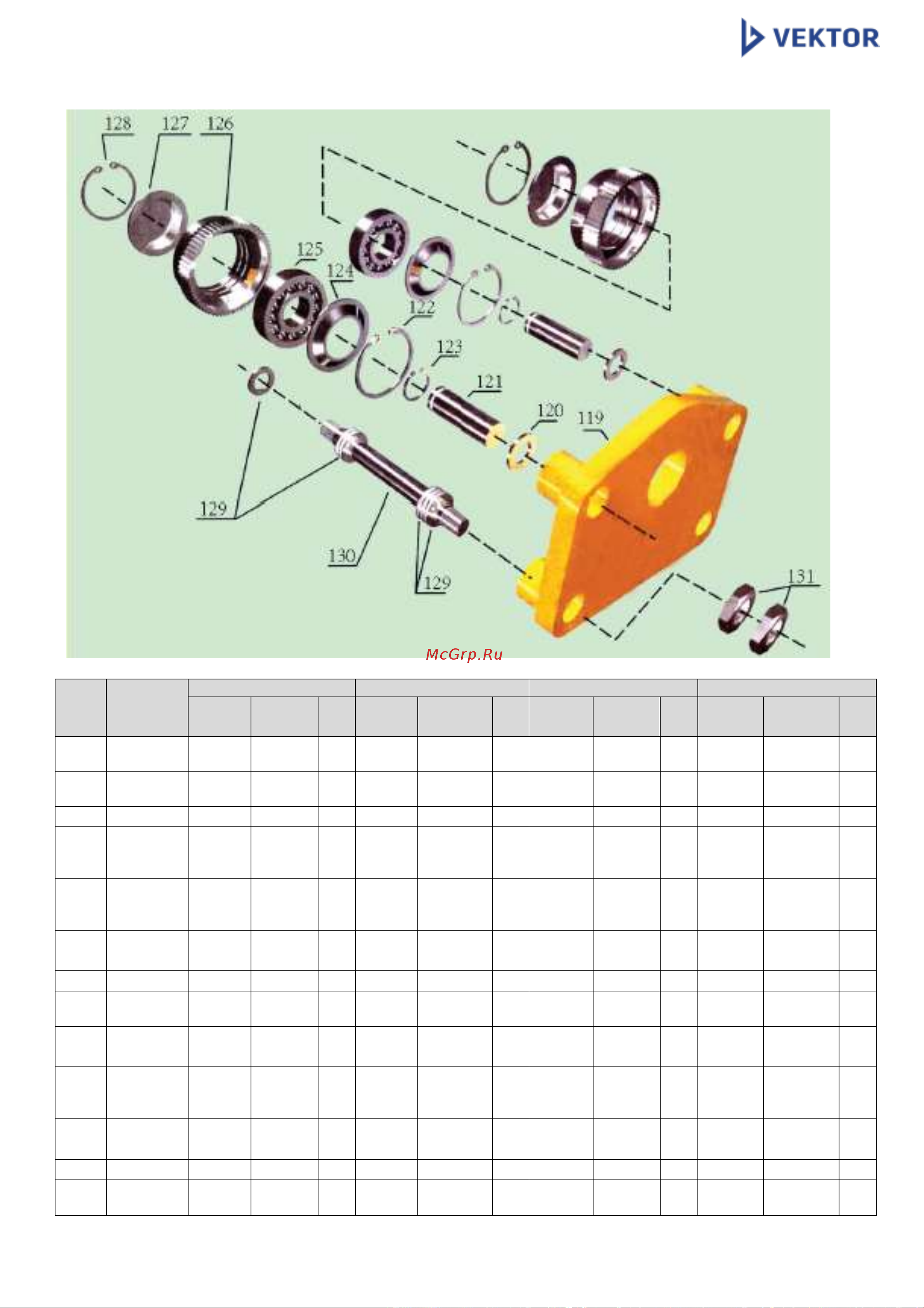 Vector CD5-6 [27/36] Приложение 6 детали приводного колеса тележки