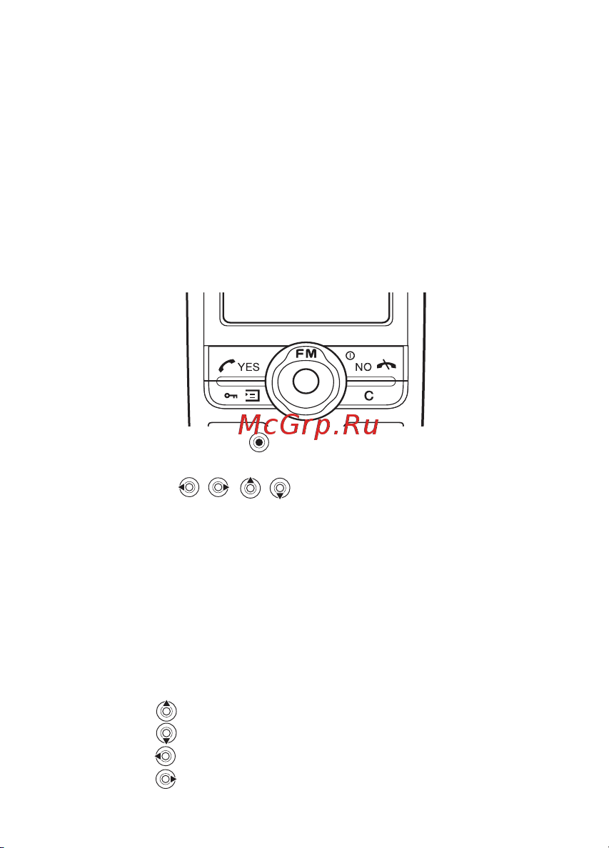 SonyEricsson J230 [14/105] Перемещение по меню