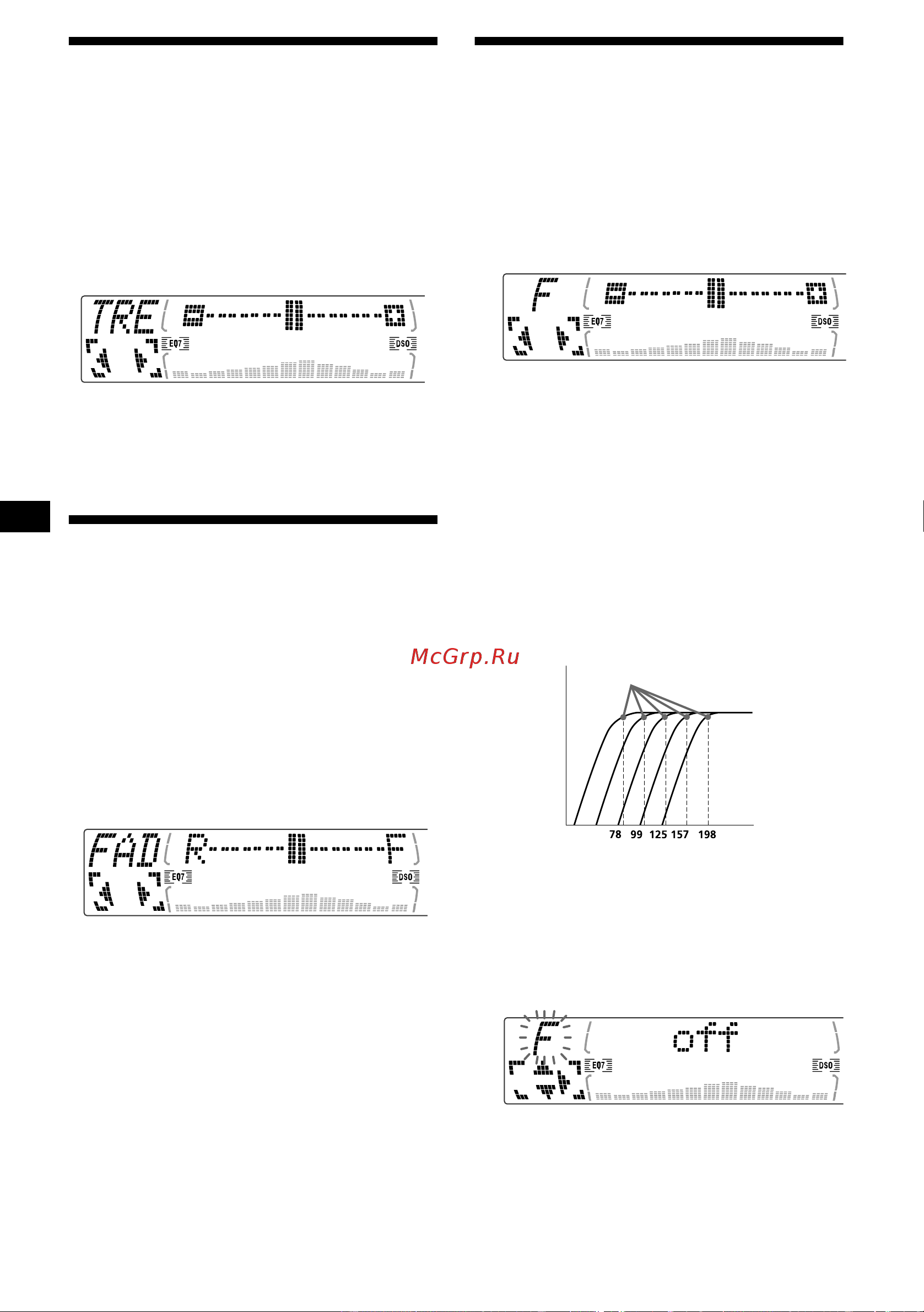 Sony CDX-M770 [30/254] Adjusting the treble cdx m670 mdx m690 only