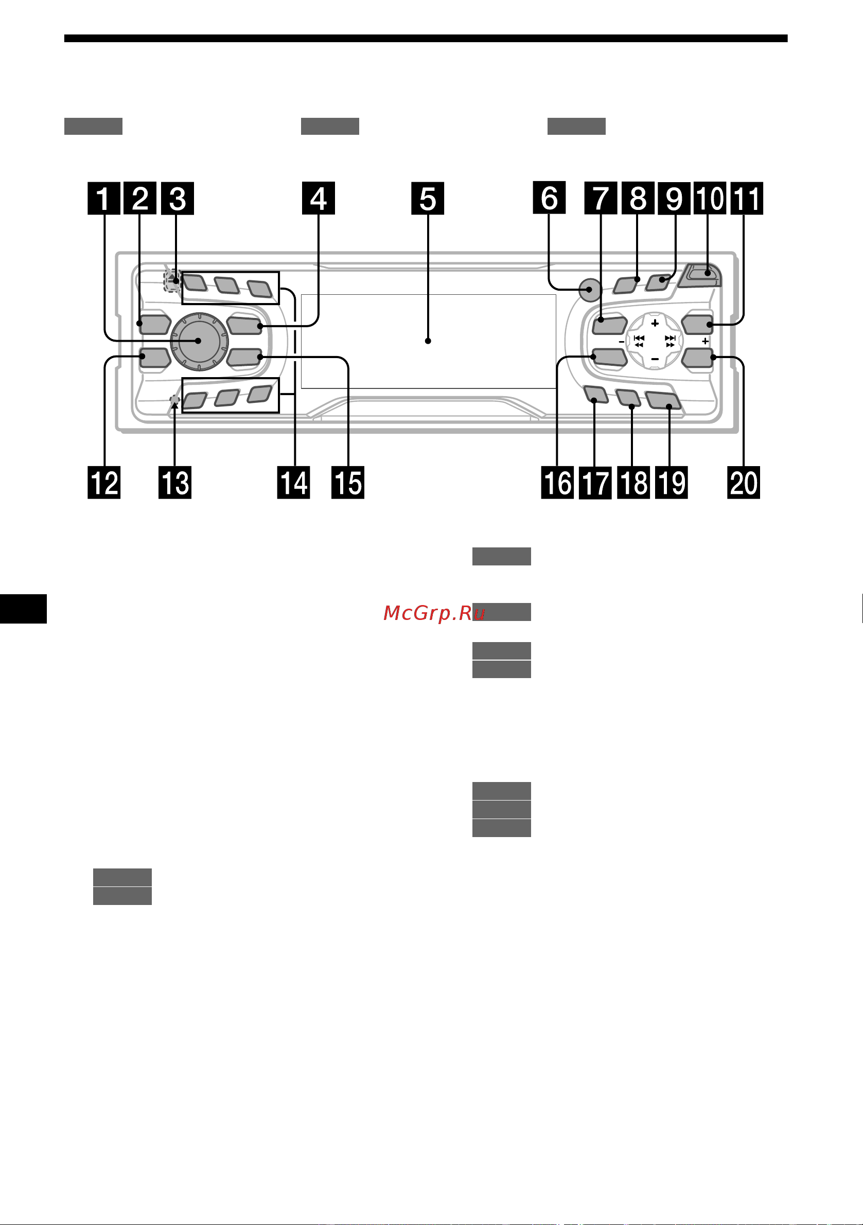 Sony CDX-CA650(V)(X) [88/170] Localização dos controlos
